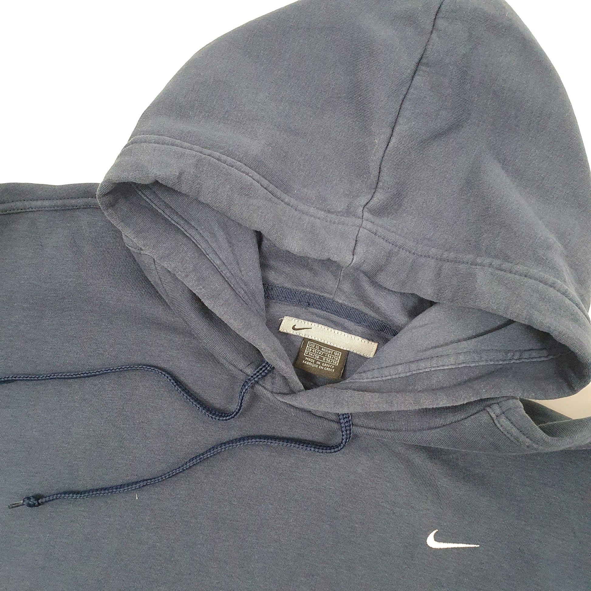 Mens Navy Nike 2000s Hoodie Jumper