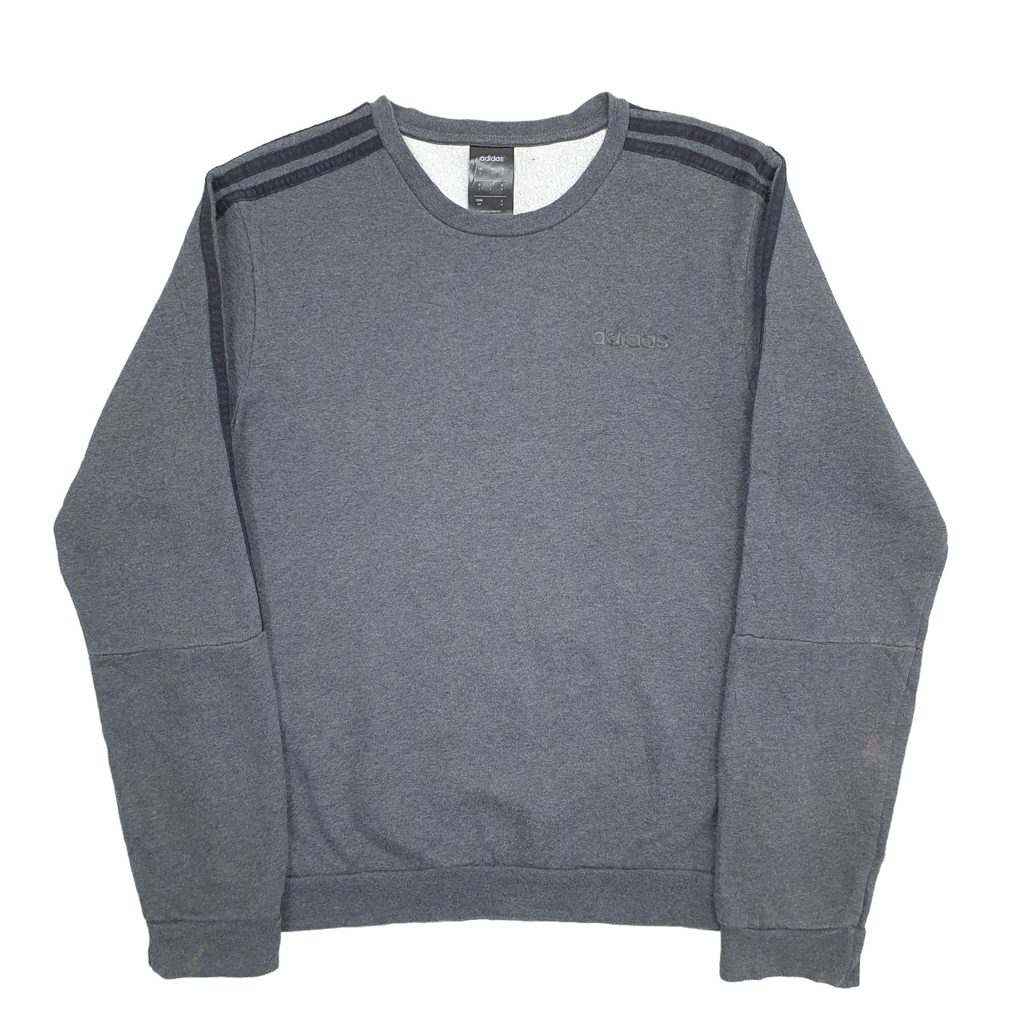 Mens Grey Adidas  Crewneck Jumper