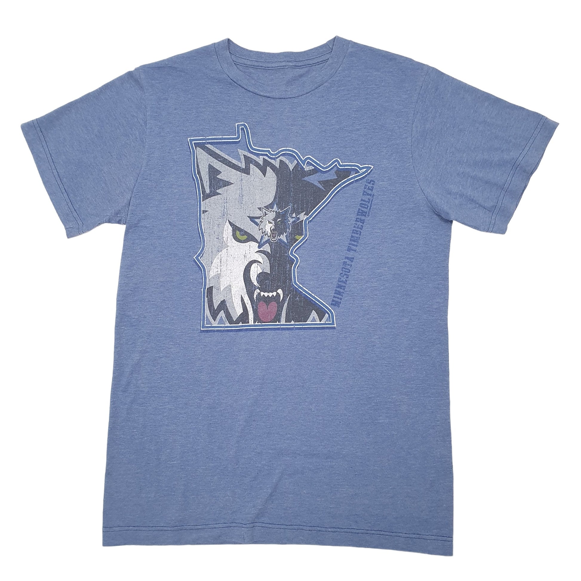 Unbranded Minnesota Timberwolves Basketball USA Short Sleeve T Shirt Blue