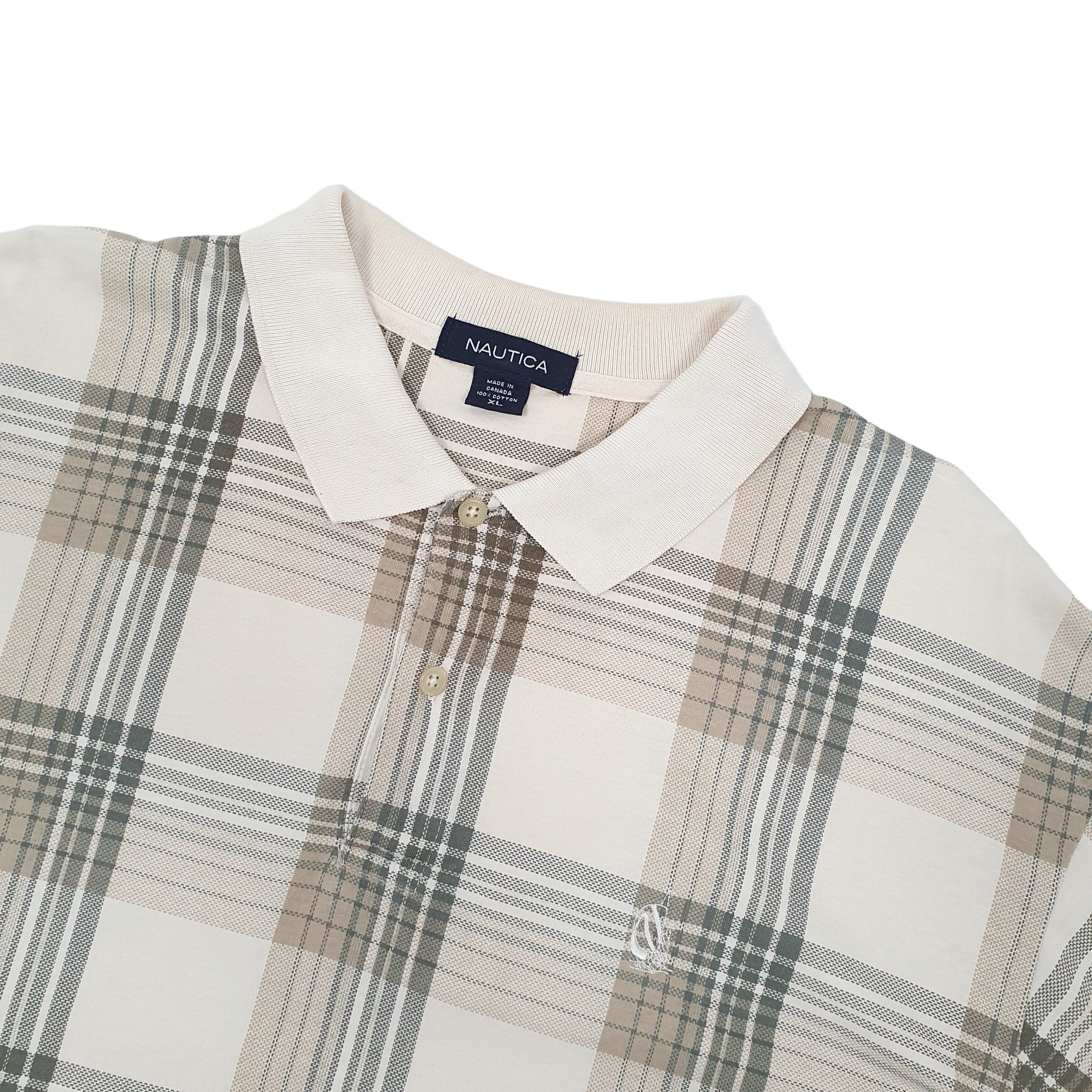 Nautica Short Sleeve Polo Shirt Beige