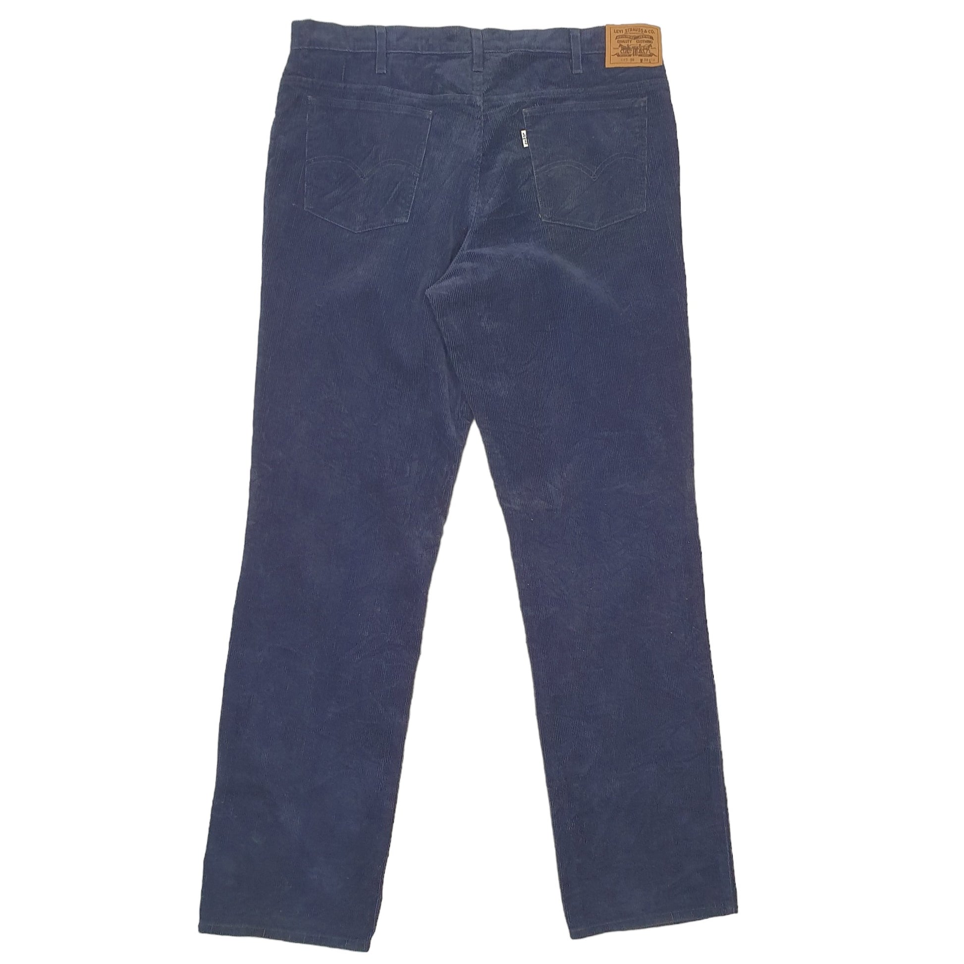 Mens Navy Levis 643 Corduroy Trousers