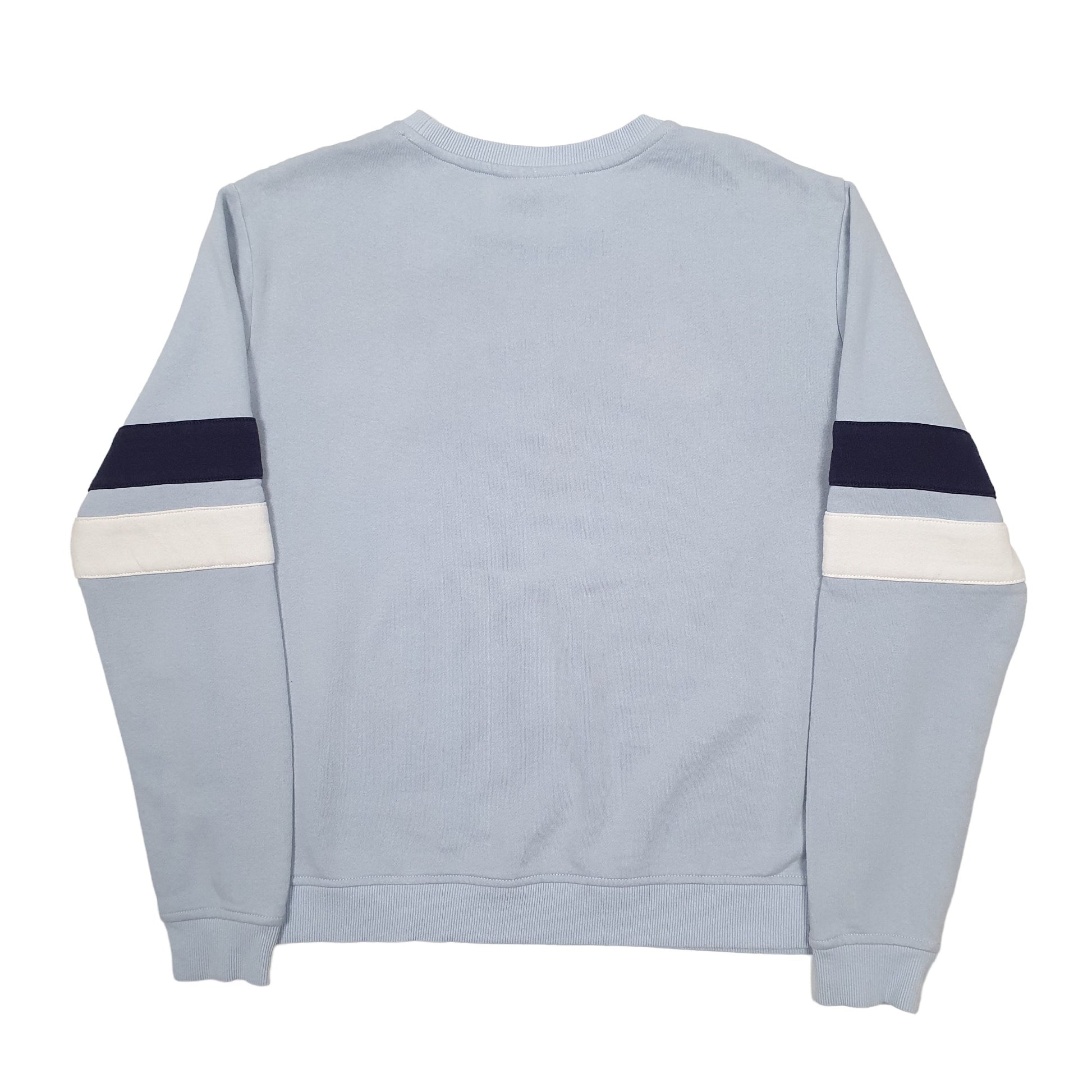 Womens Blue Fila Spellout Crewneck Jumper