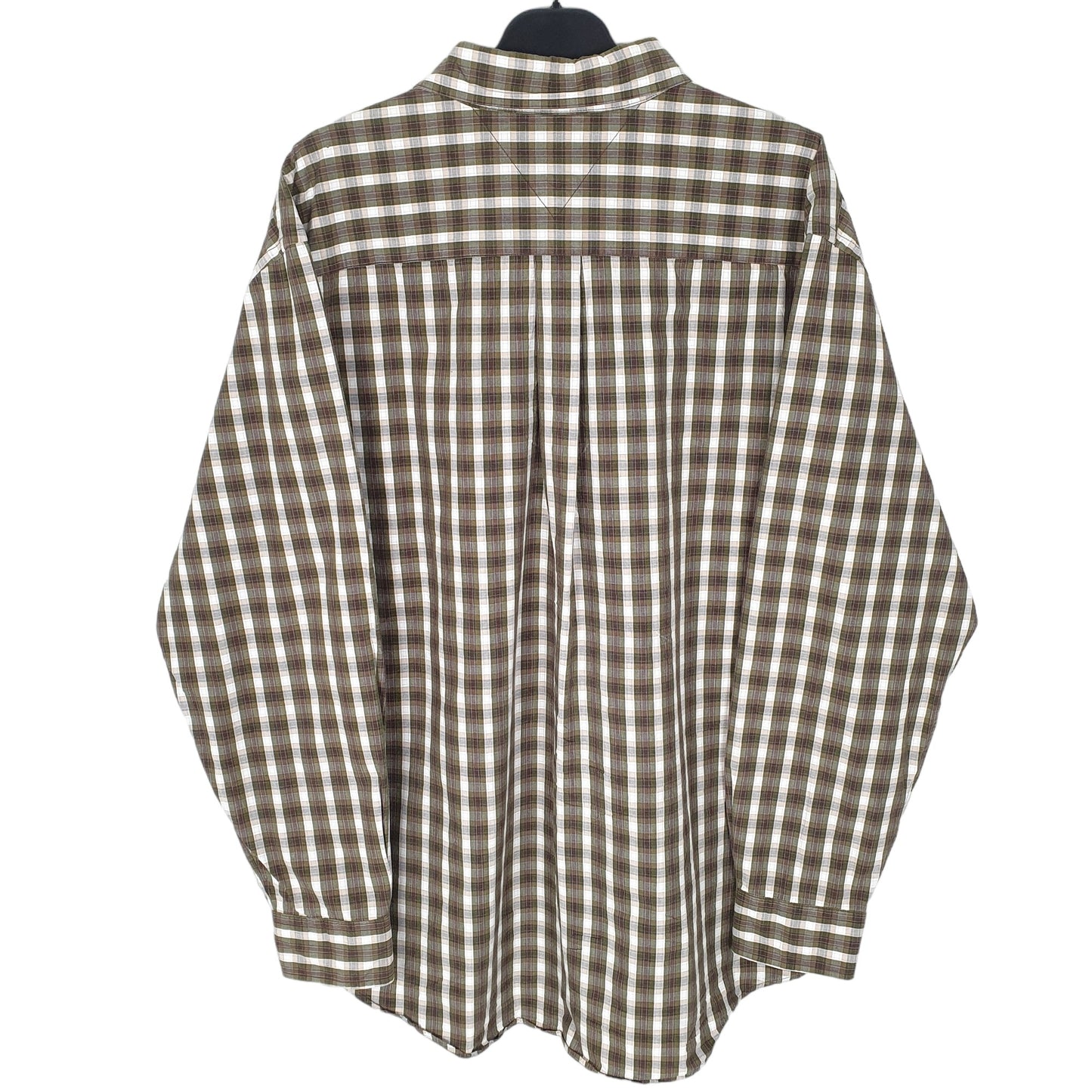 Tommy Hilfiger Long Sleeve Regular Fit Check Shirt Khaki