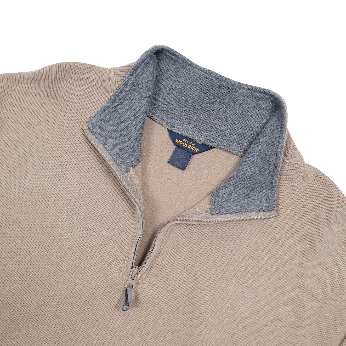 Woolrich Quarter Zip XL Brown