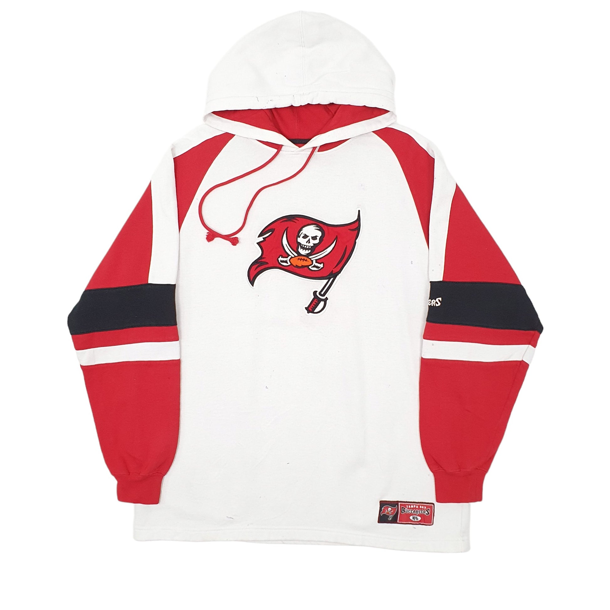 Mens White NFL Tampa Bay Buccaneers USA Football Hoodie Jumper