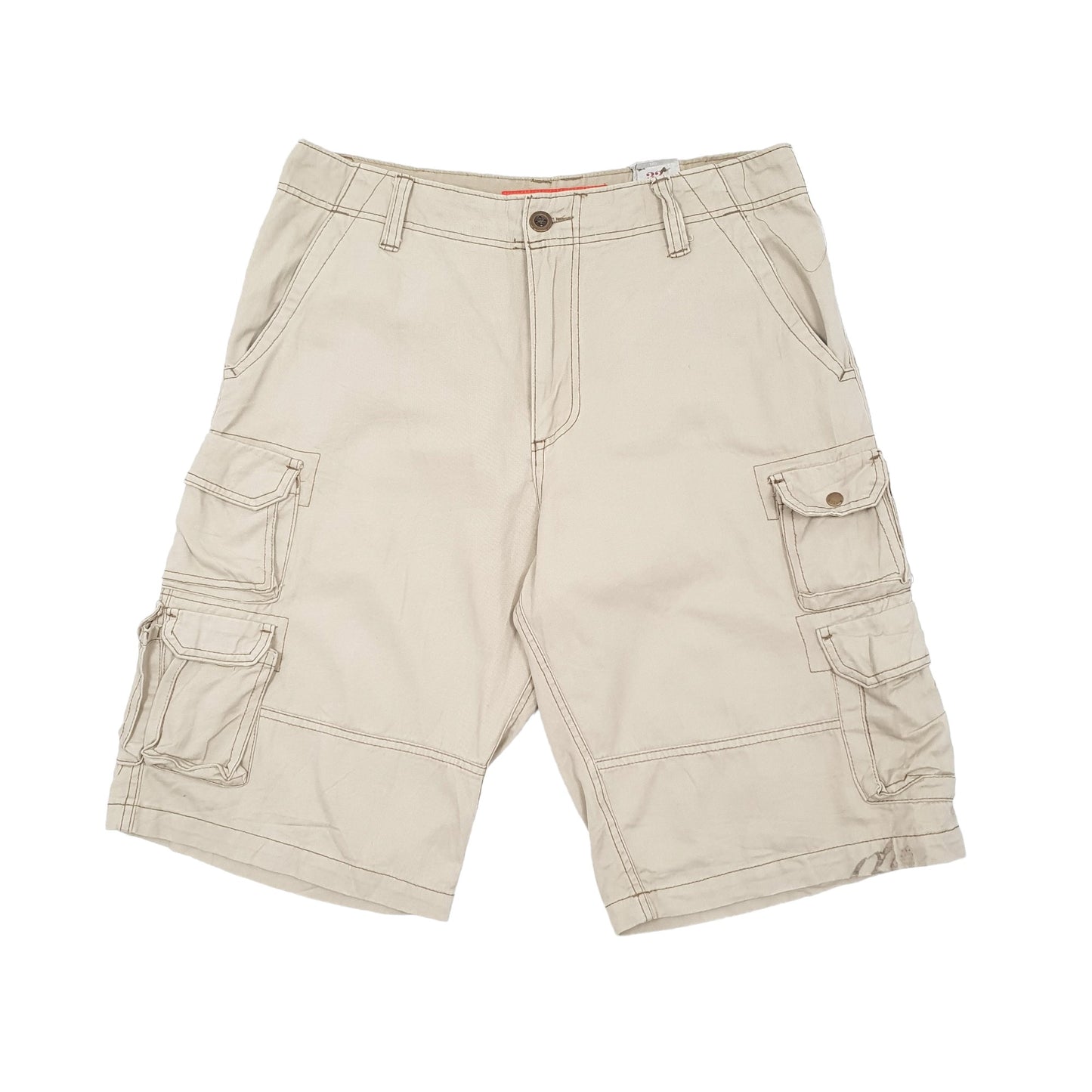 Beige Plugg Co Cargo Shorts