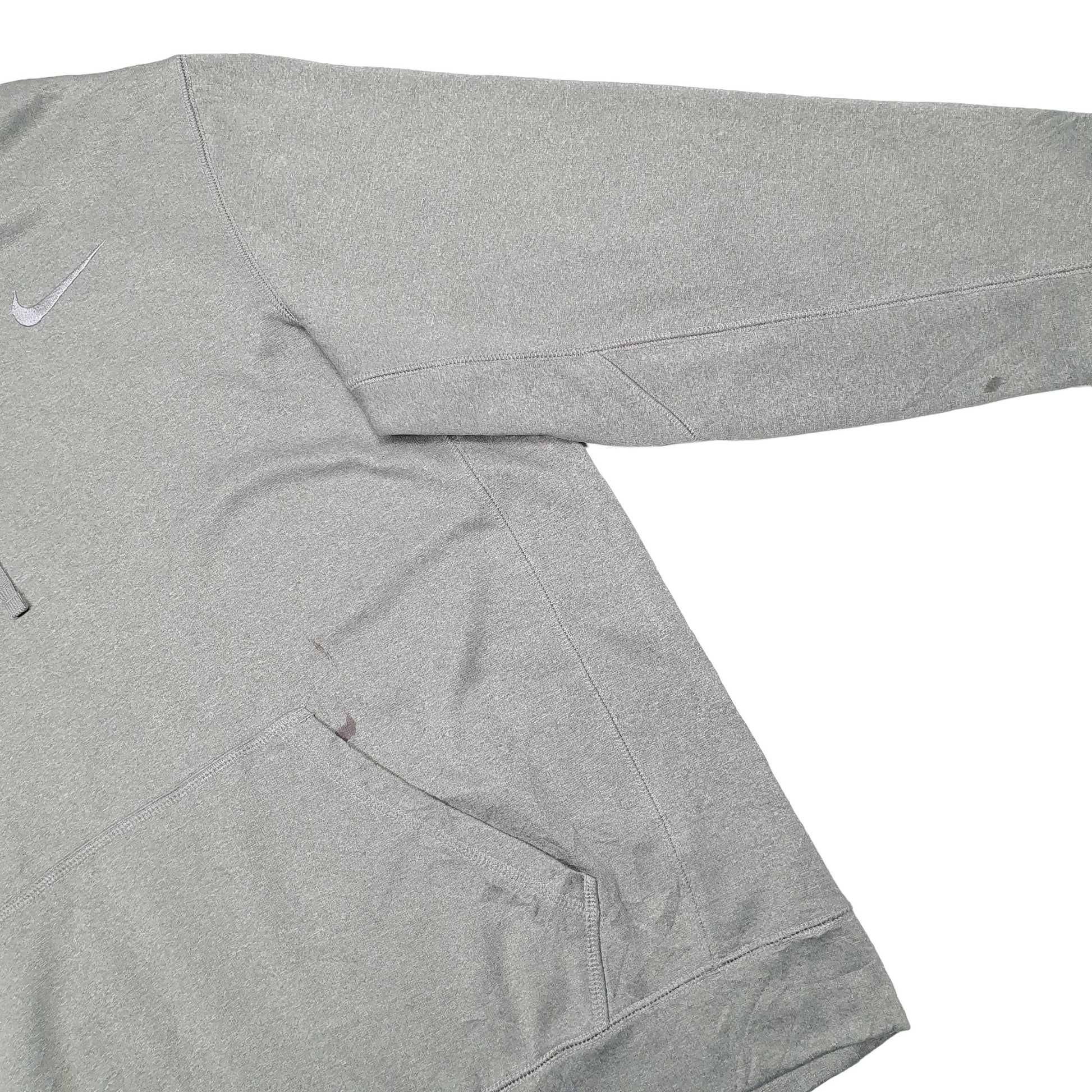 Mens Grey Nike Therma-Fit Hoodie Jumper