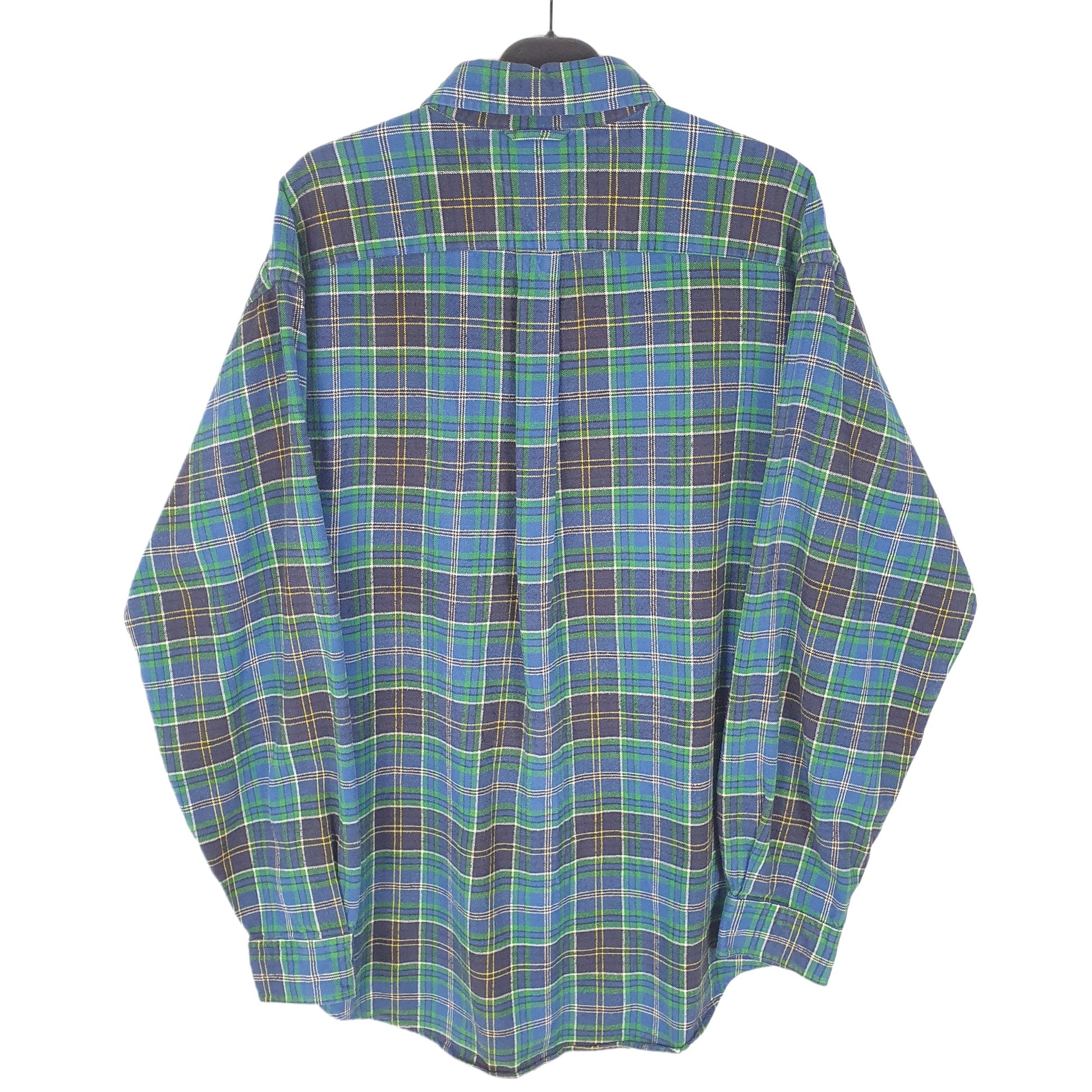 Tommy Hilfiger Flannel Long Sleeve Regular Fit Check Shirt Green