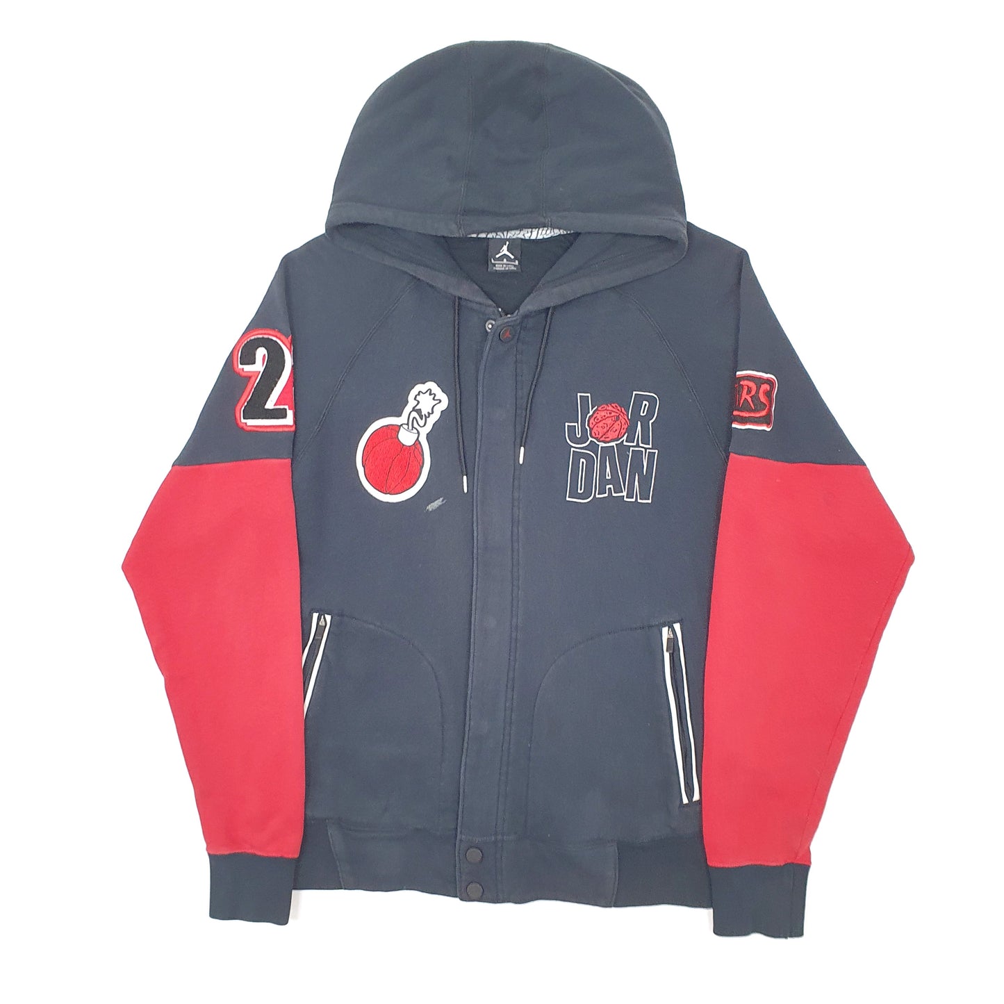 Mens Black Nike Jordan Marvin the Martian Full Zip Jumper