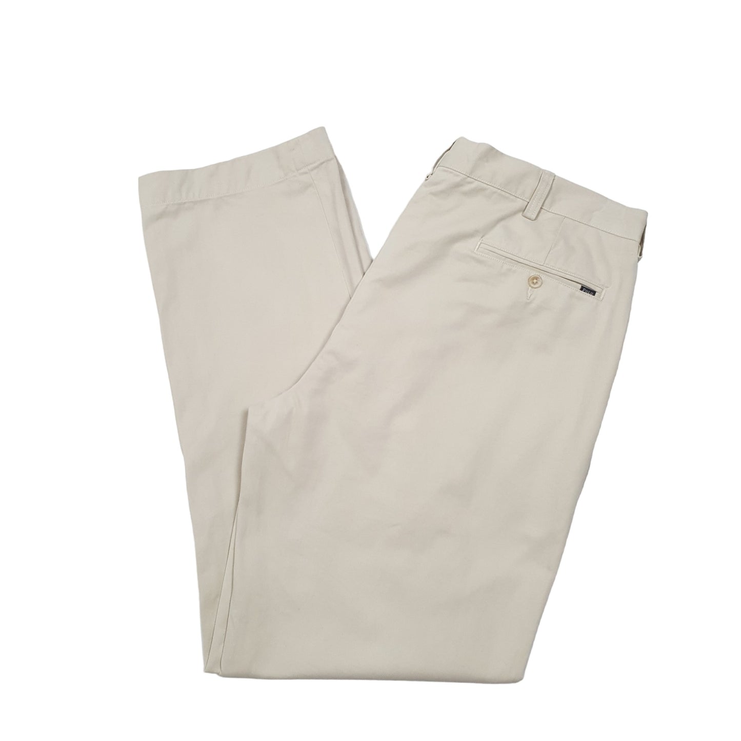 Mens Beige Polo Ralph Lauren Classic Fit Chino Trousers