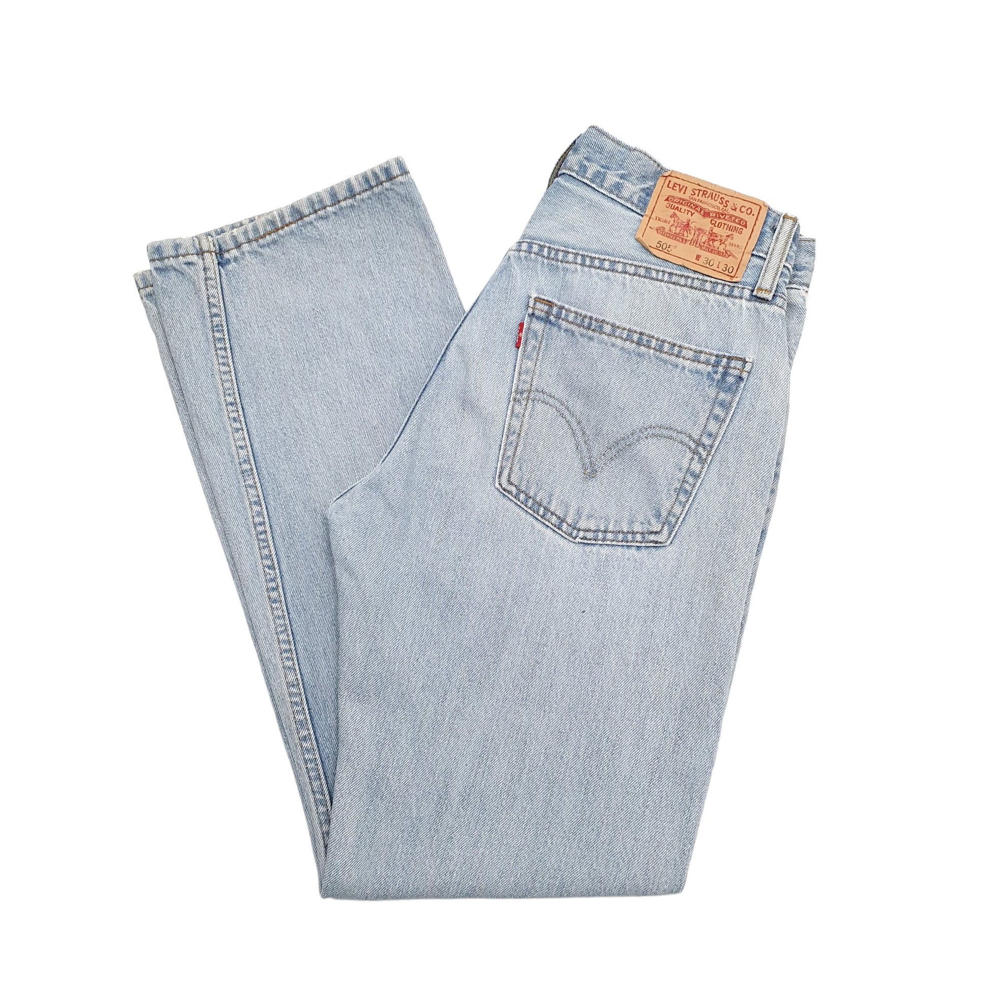 Mens Blue Levis  505 JeansW30 L30
