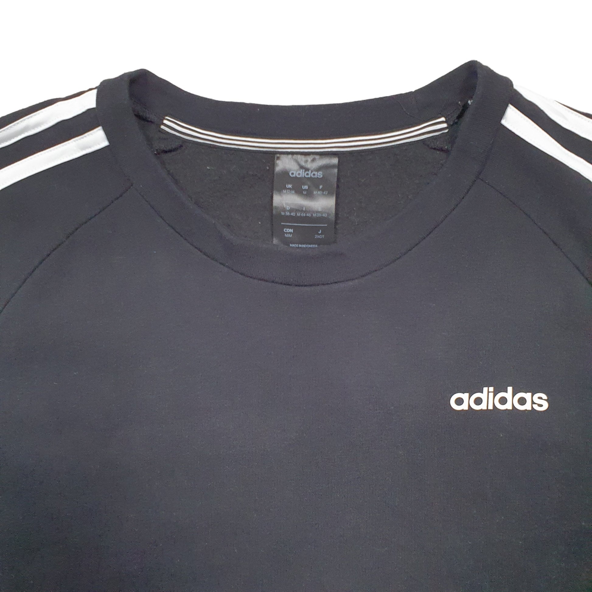 Mens Black Adidas  Crewneck Jumper