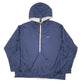 Mens Navy Nike Vintage 2000s Y2K Rain Half Zip  Coat