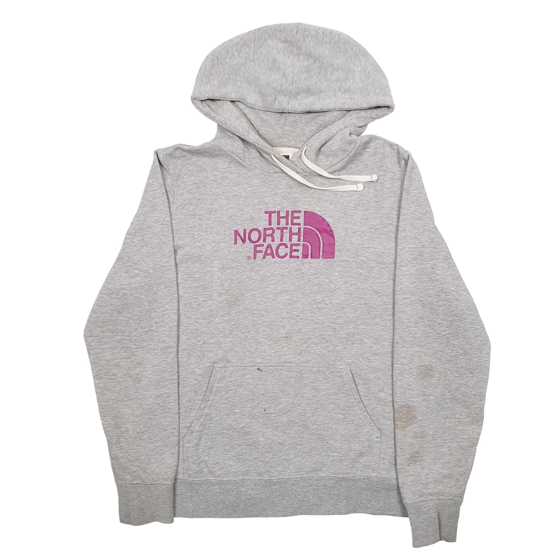 Womens Grey The North Face Spellout Hoodie Jumper