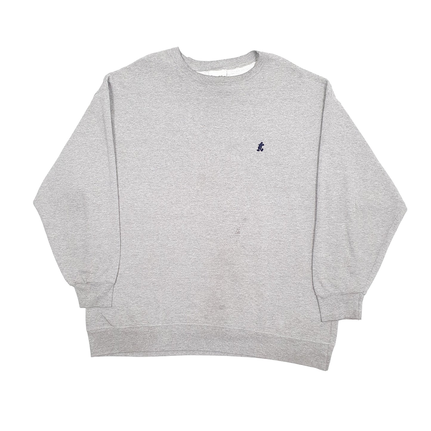 Mens Grey Disney World Mickey Crewneck Jumper