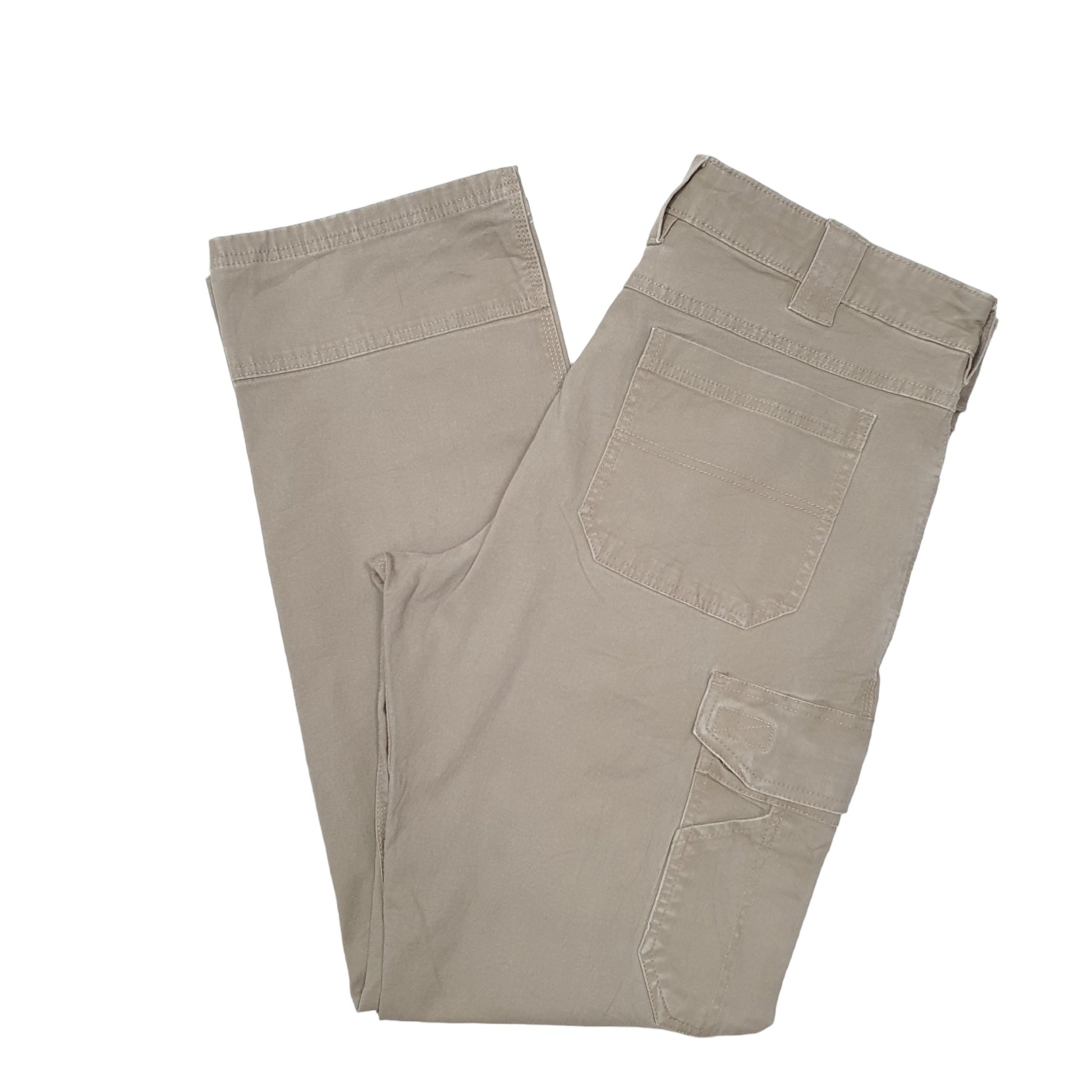 Mens Beige Lincoln Outfitters Combat Pants Stretch Cargo Trousers