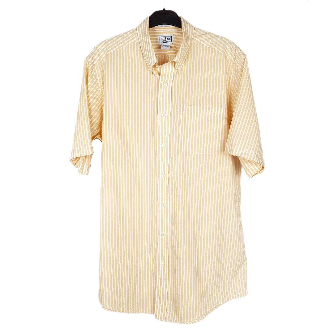 Yellow L.L. Bean Short Sleeve Shirt