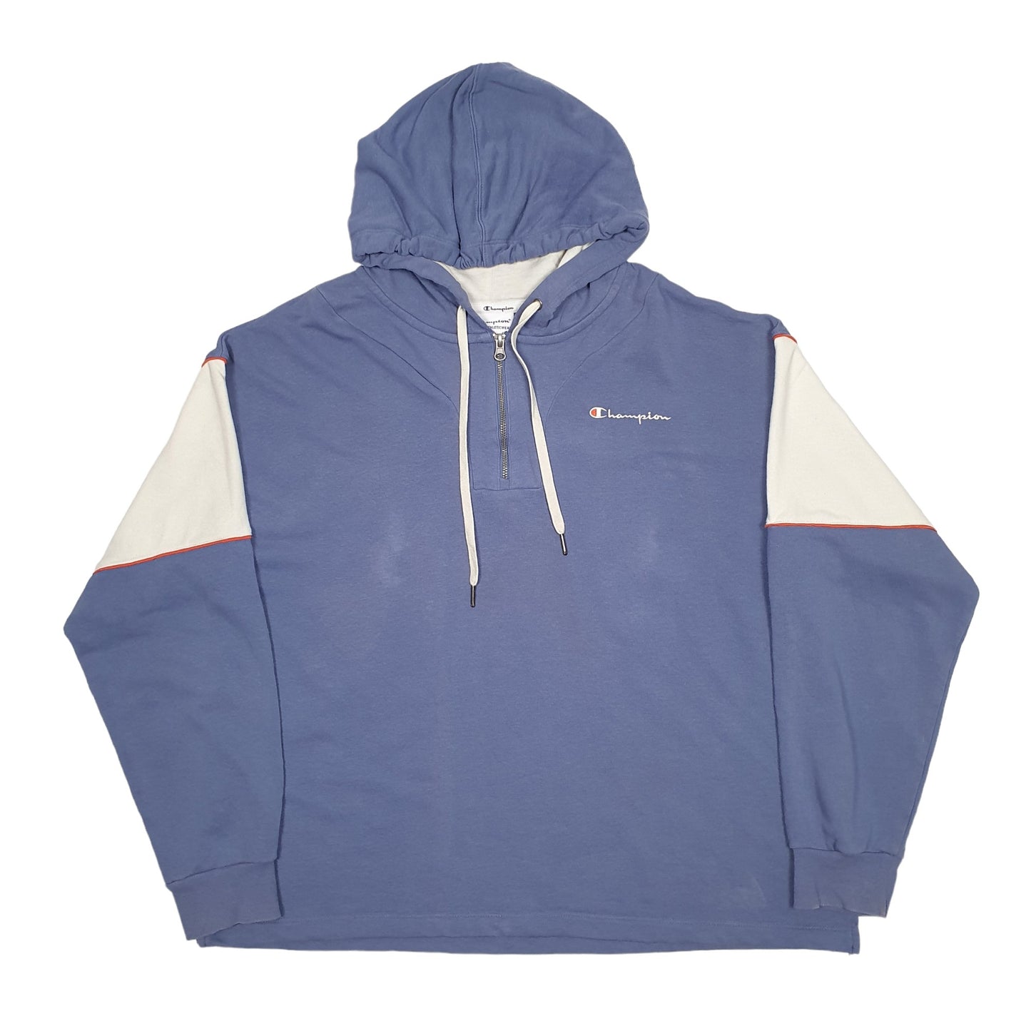 Mens Blue Champion  Quarter Zip Jumper