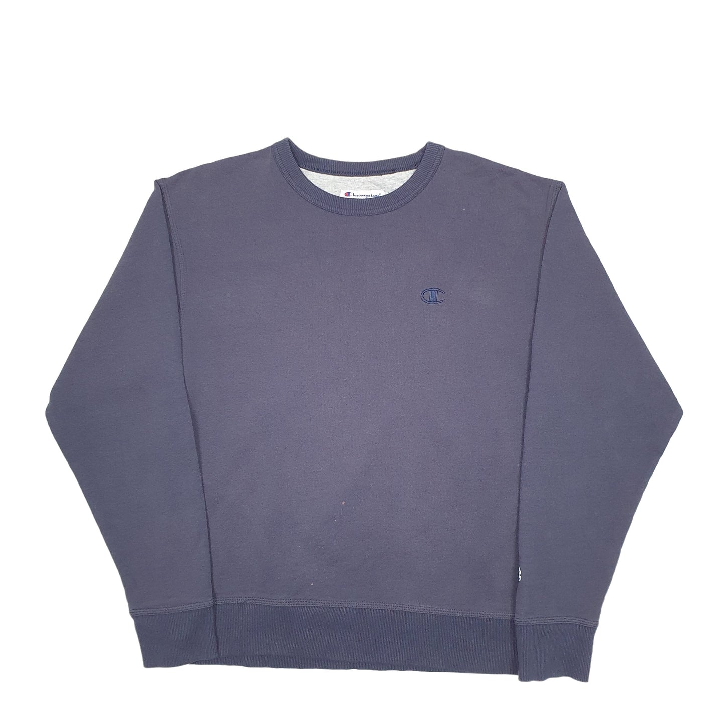 Mens Blue Champion  Crewneck Jumper