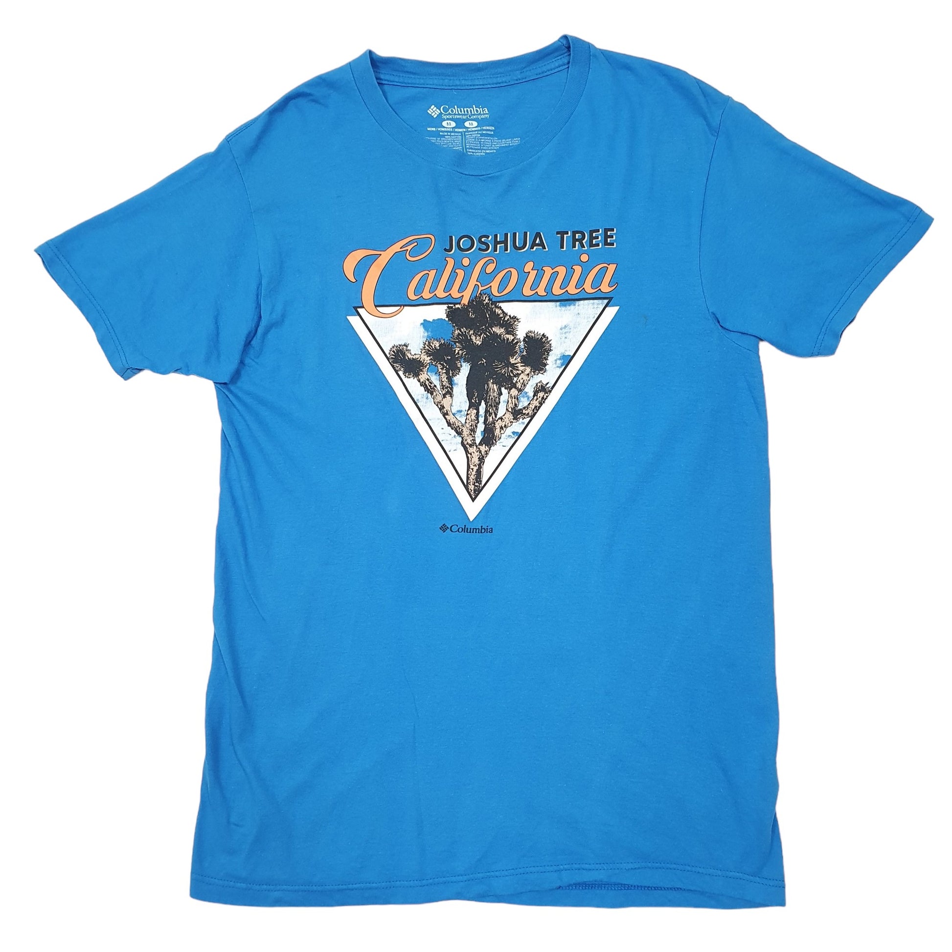 Mens Blue Columbia Sportswear Joshua Tree Short Sleeve T Shirt