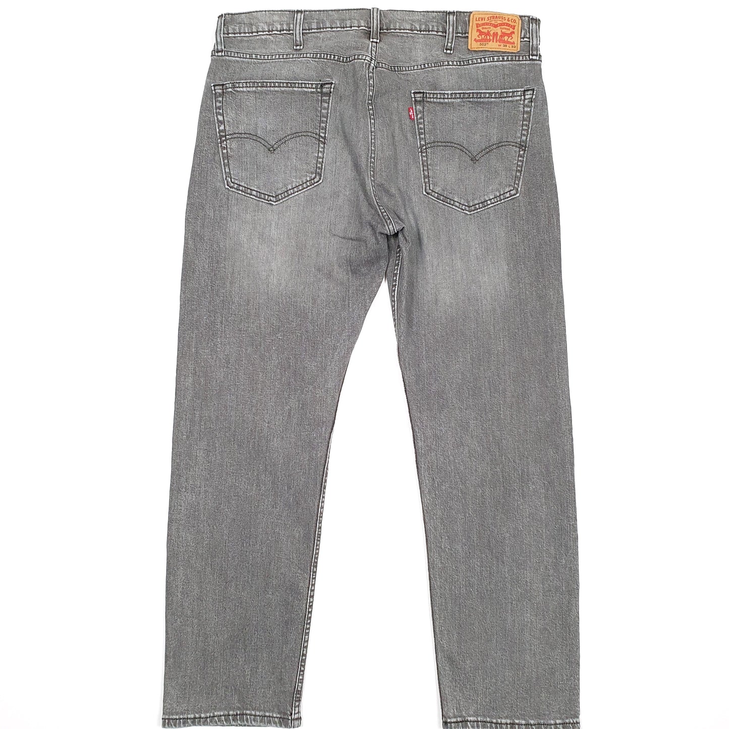 Levis 502 Regular Fit Jeans W38 L30 Grey