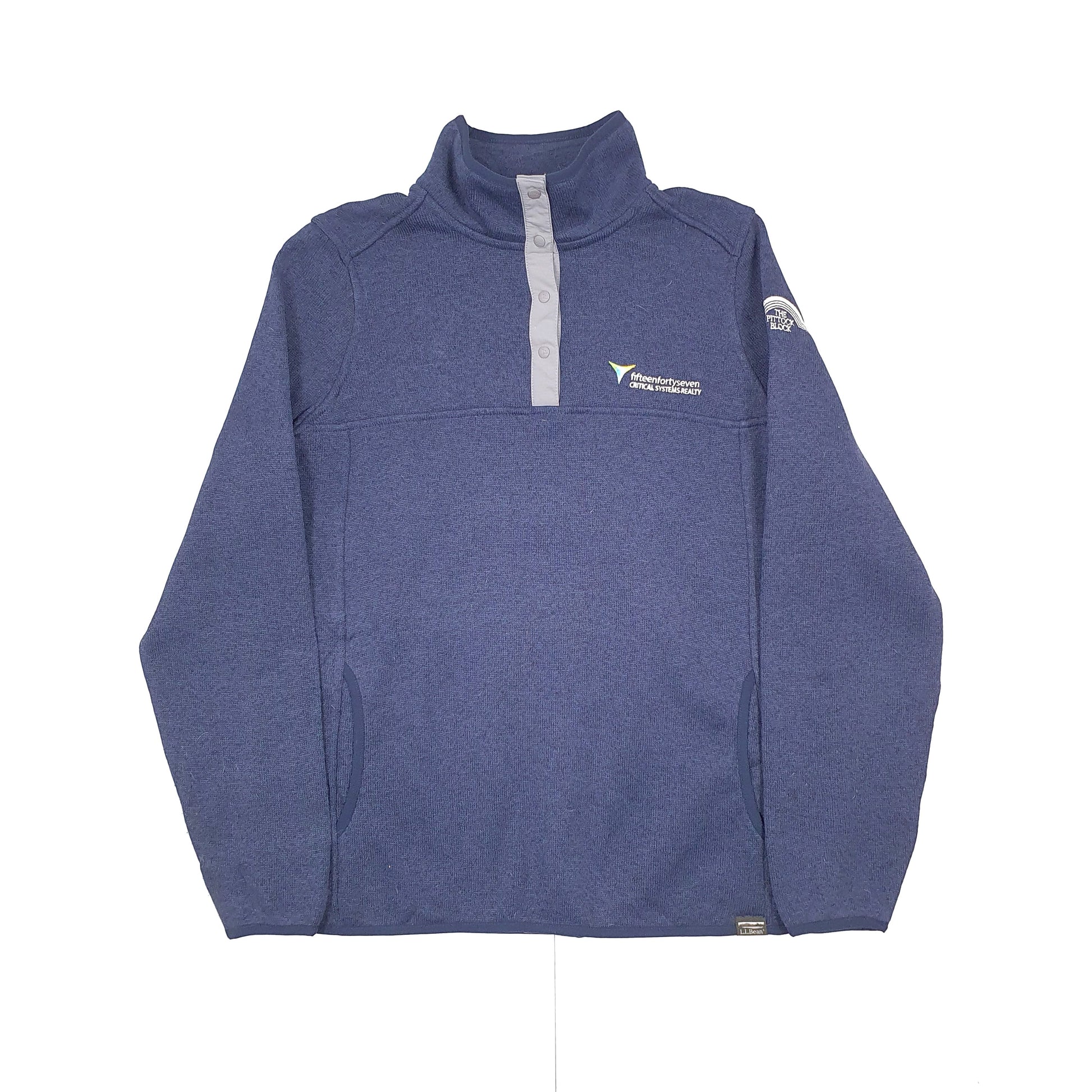 LL Bean Quarter Zip L Navy