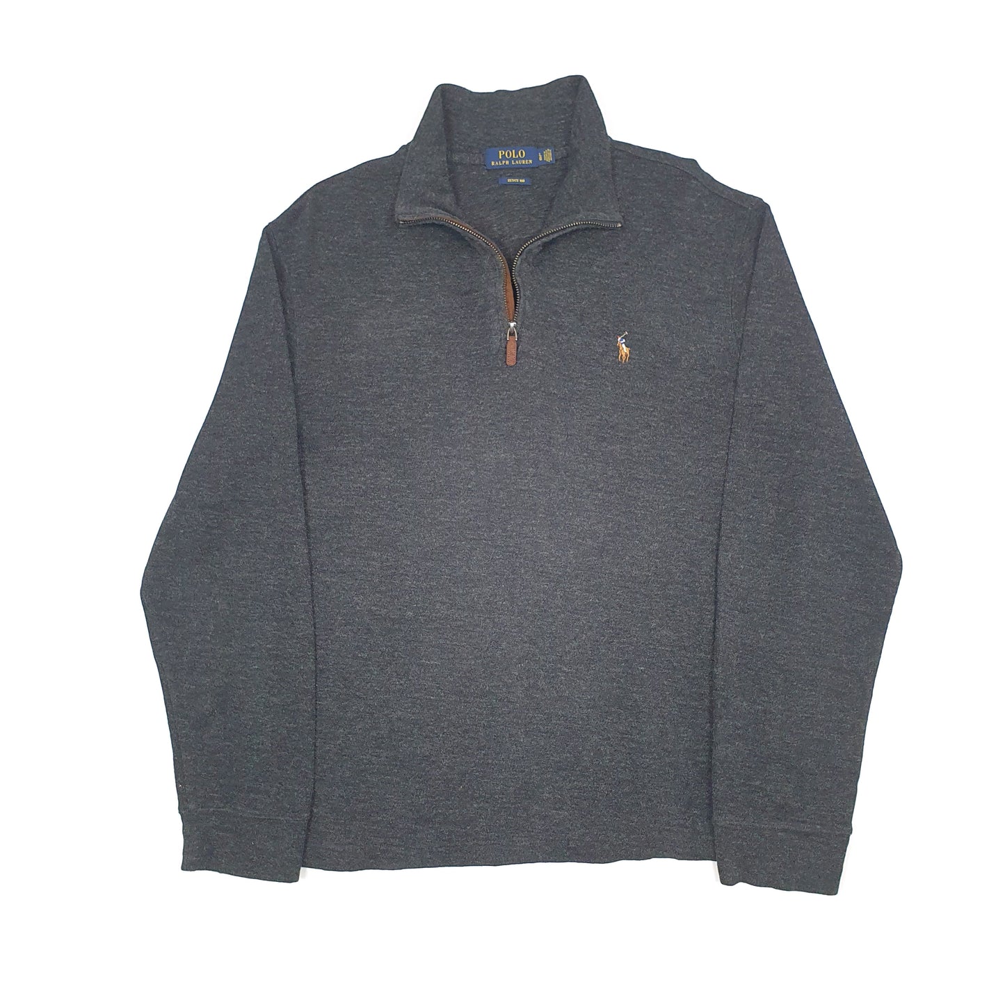 Polo Ralph Lauren Estate Rib Quarter Zip L Grey