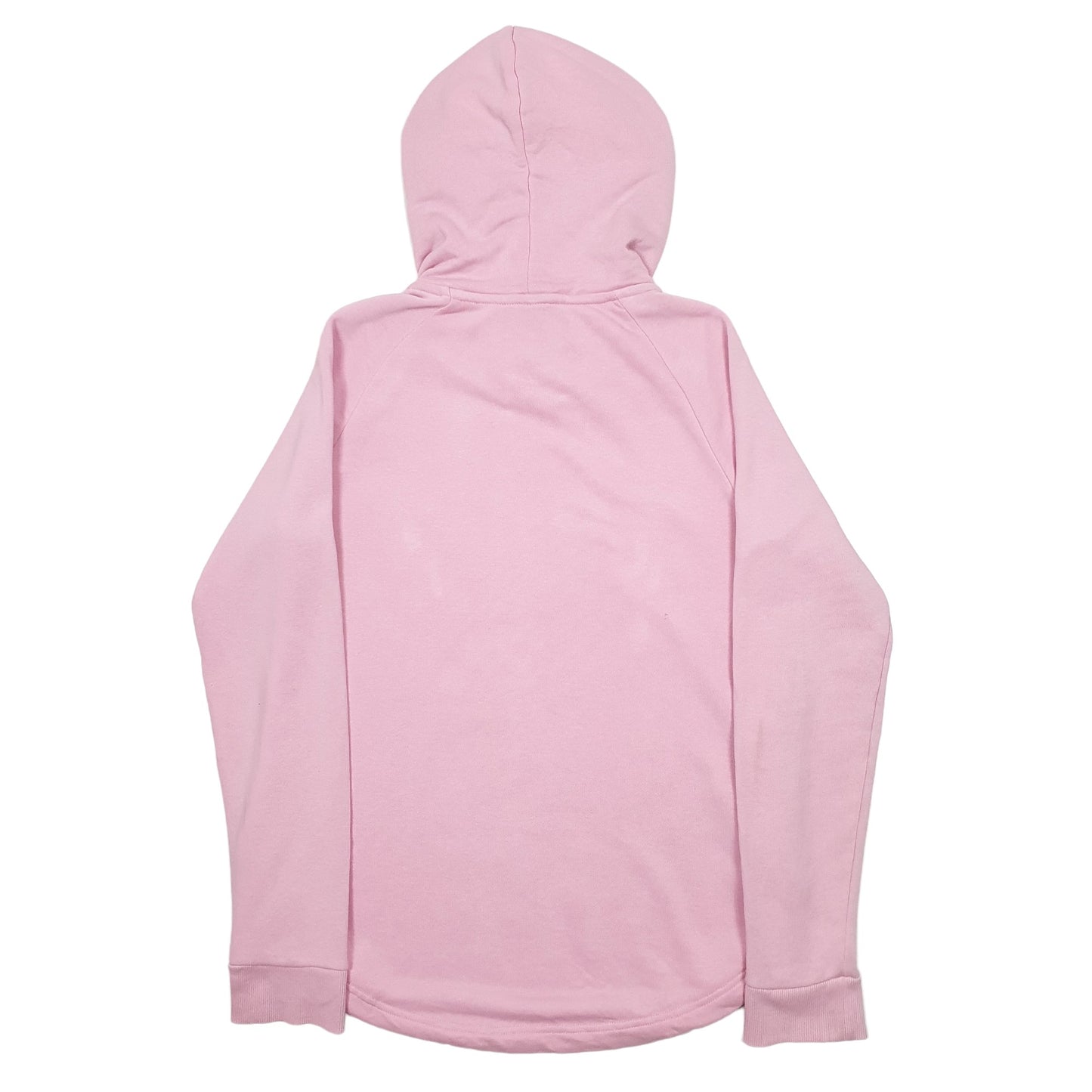 Womens Pink Adidas Spellout Hoodie Jumper