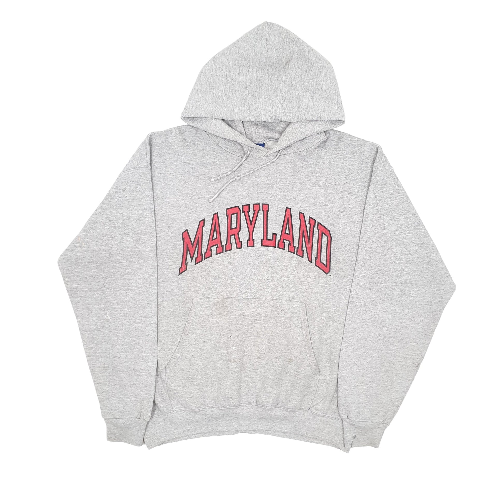 Mens Grey Champion Maryland USA Hoodie Jumper