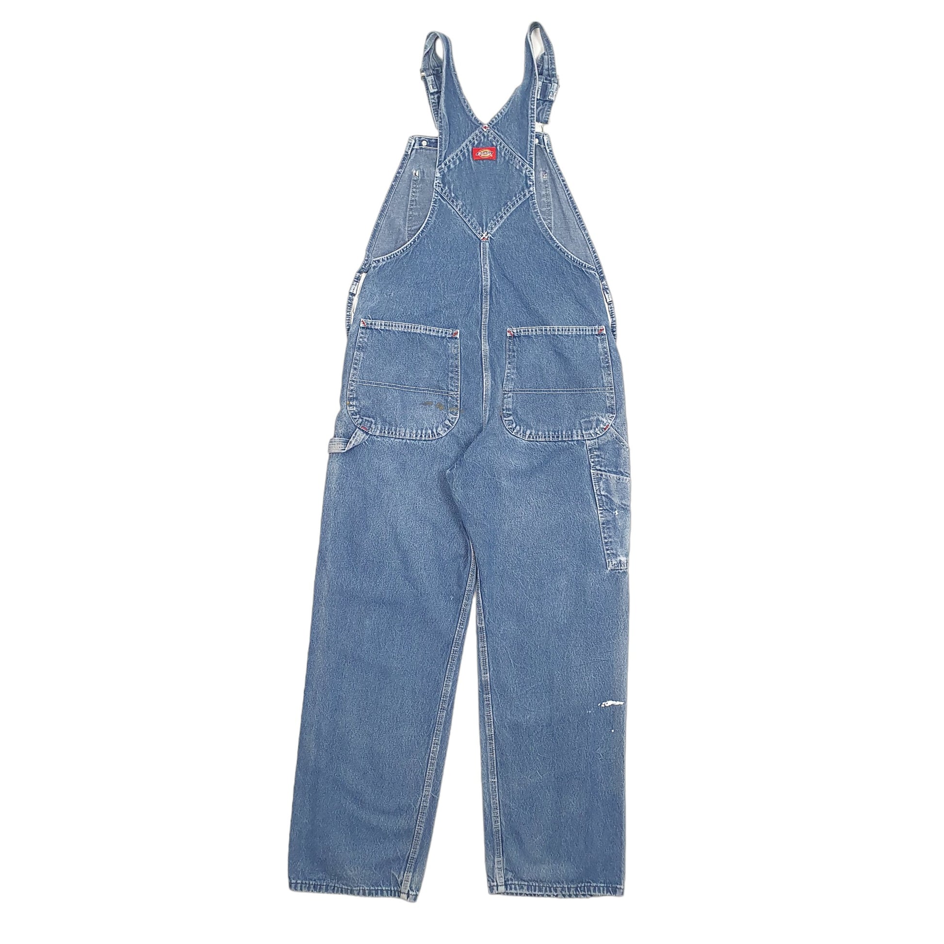 Mens Blue Dickies Workwear Jeans Denim Dungaree Trousers