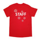 Mens Red Columbia Sportswear Staff Christmas Short Sleeve T Shirt
