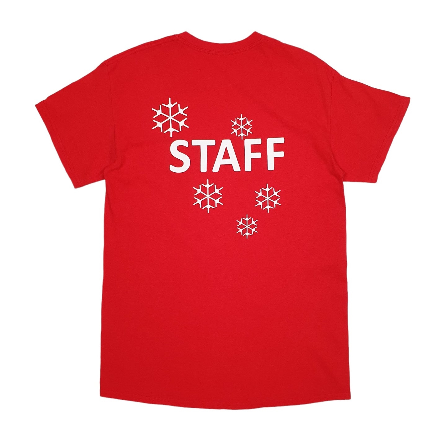 Mens Red Columbia Sportswear Staff Christmas Short Sleeve T Shirt