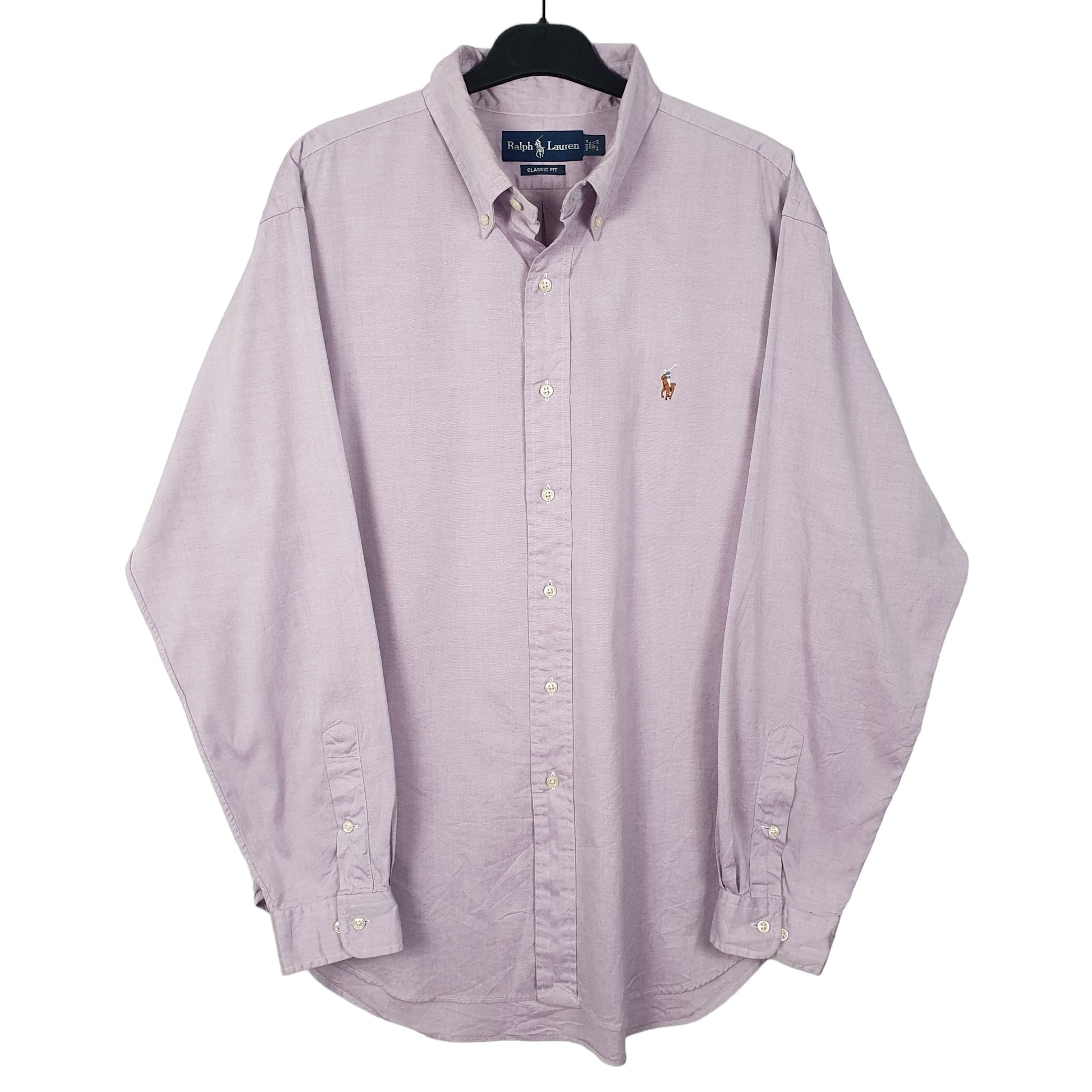 Mens Lilac Ralph Lauren  Long Sleeve Shirt
