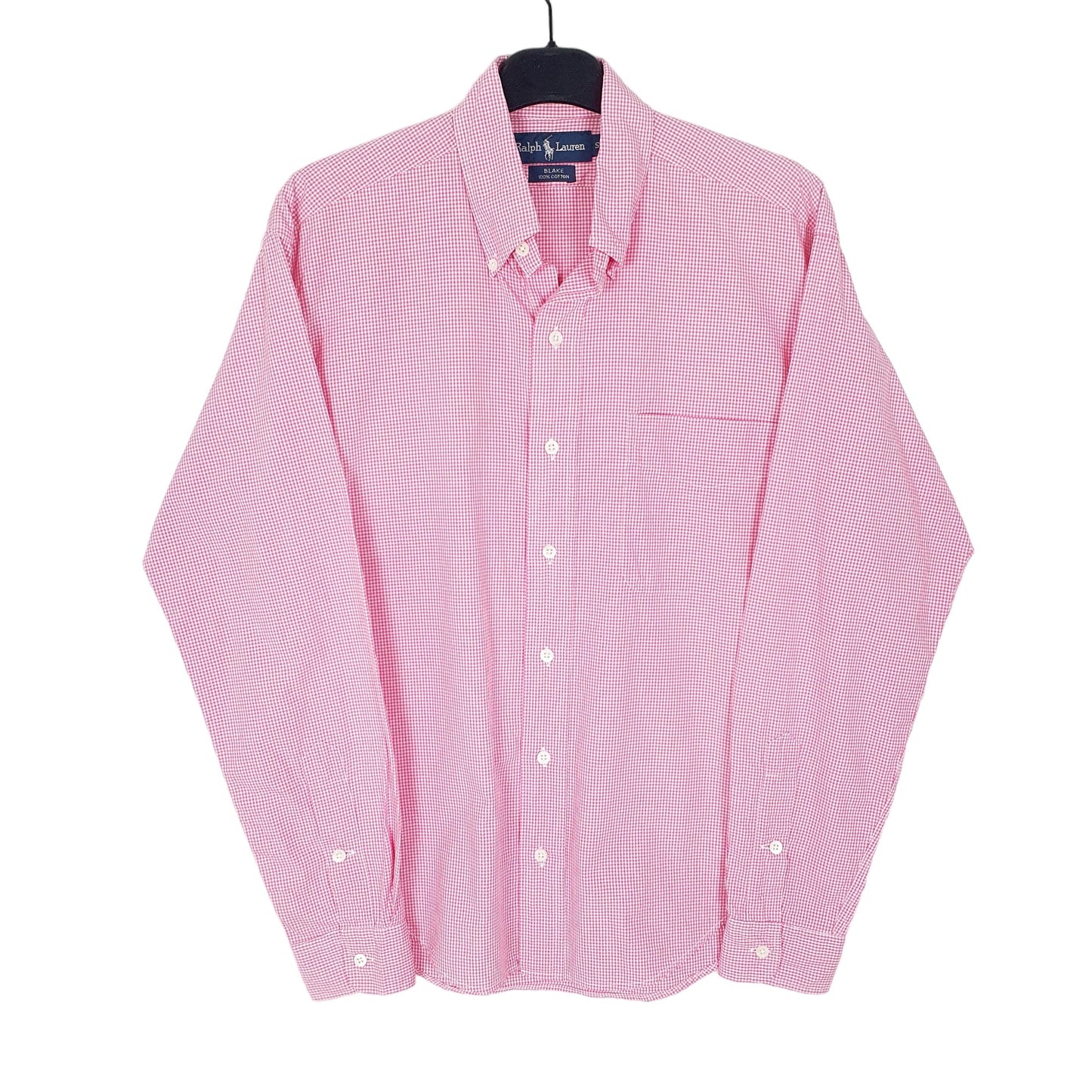Ralph Lauren Long Sleeve Blake Fit Gingham Shirt Pink