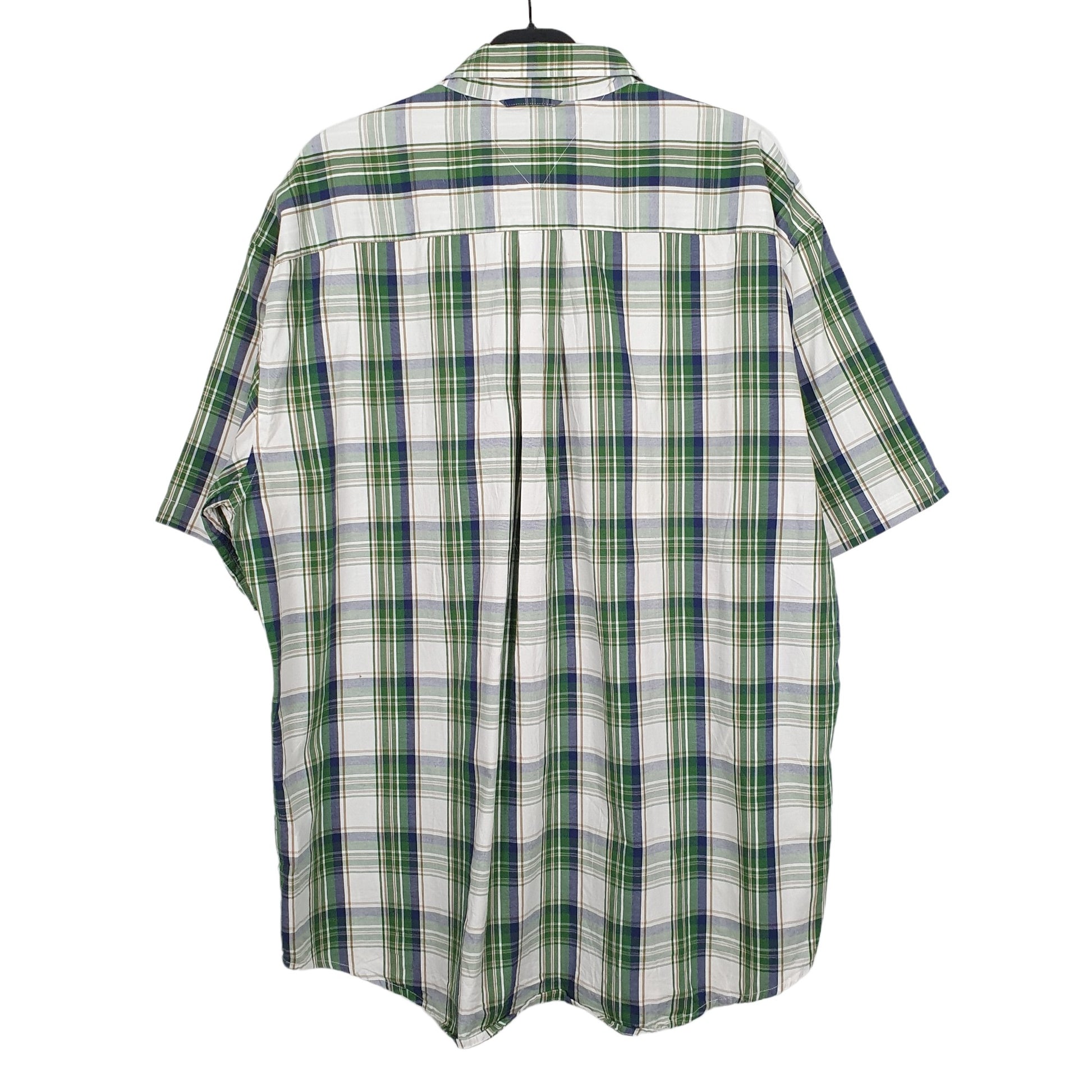 Tommy Hilfiger Short Sleeve Regular Fit Check Shirt Green