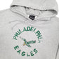 Mens Grey Reebok NFL Philadelphia Eagles Hoodie Jumper