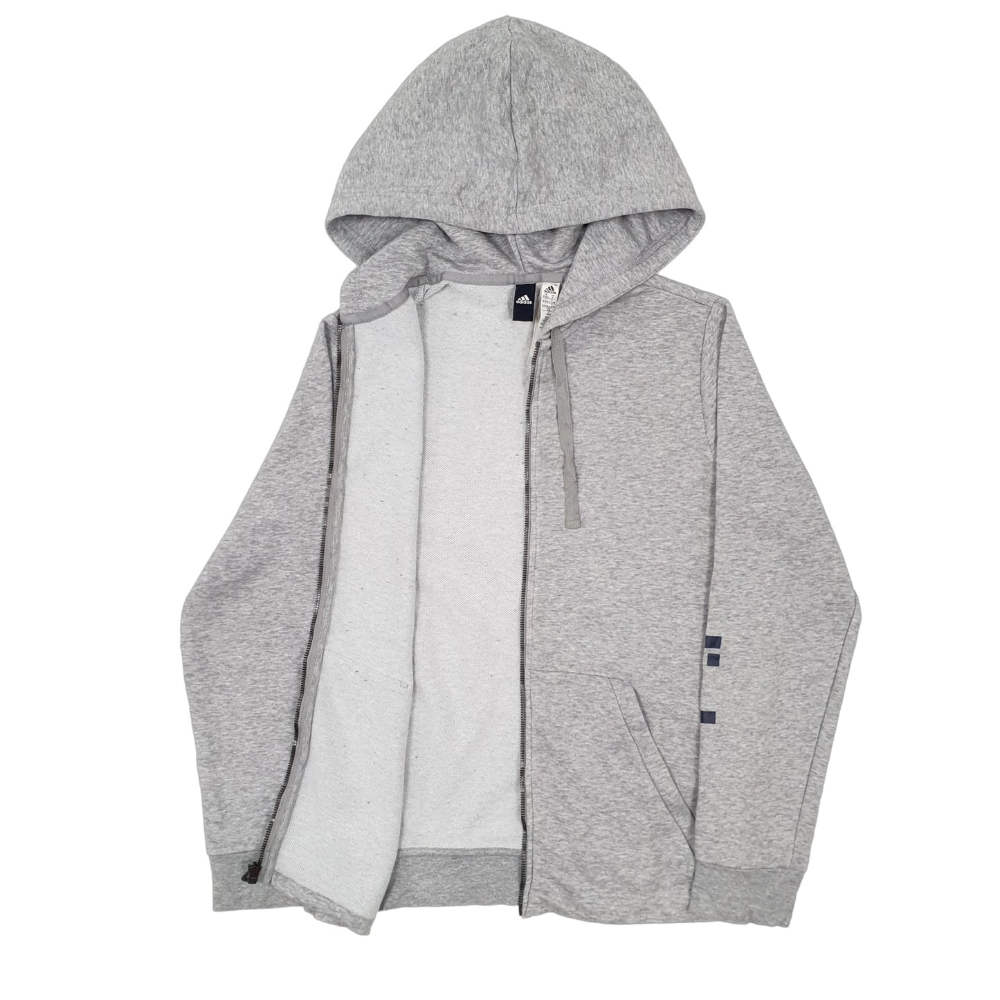 Womens Grey Adidas Hoodie Full Zip Jumper