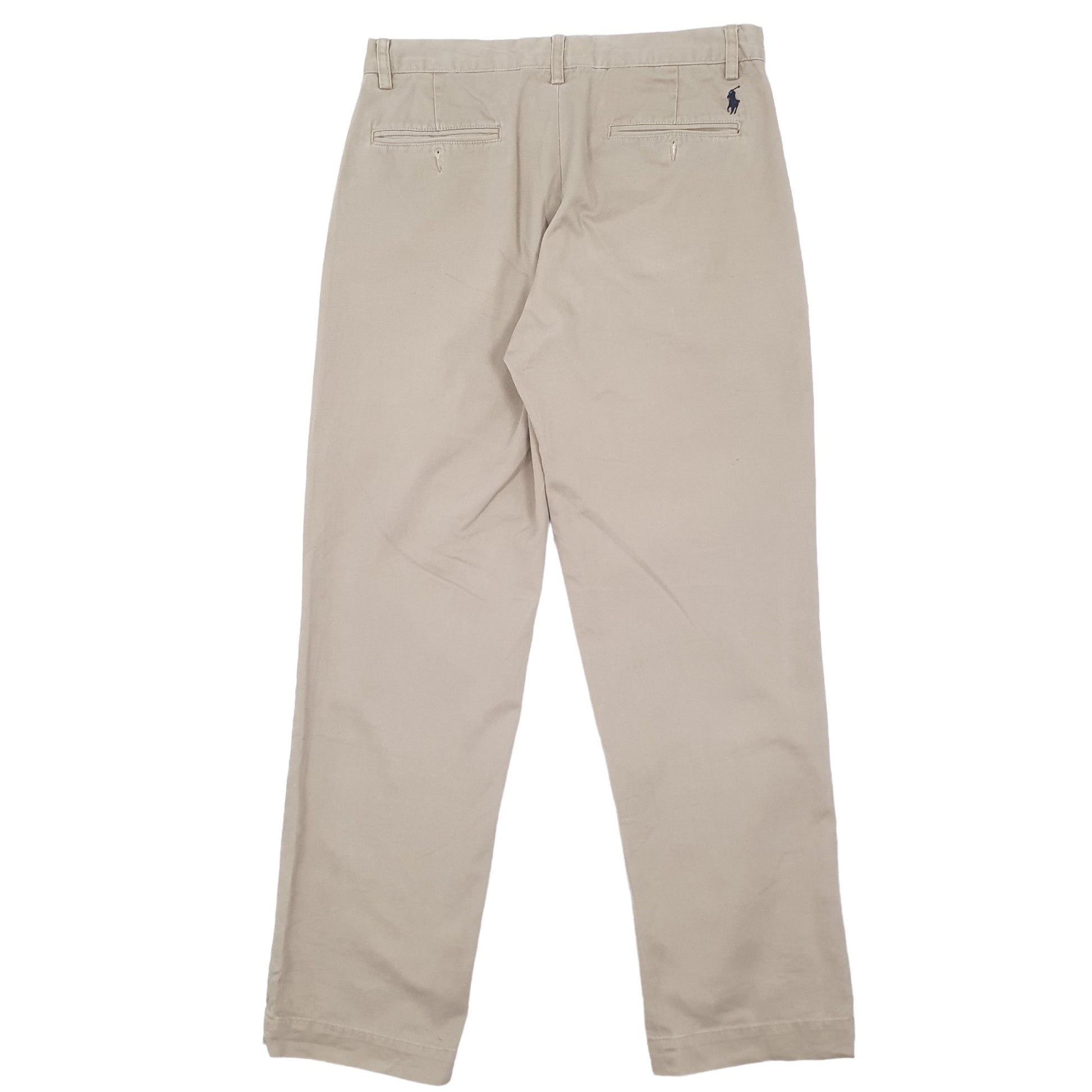 Mens Polo Ralph Lauren Preston Beige Chino Trousers W32 L32 Beige