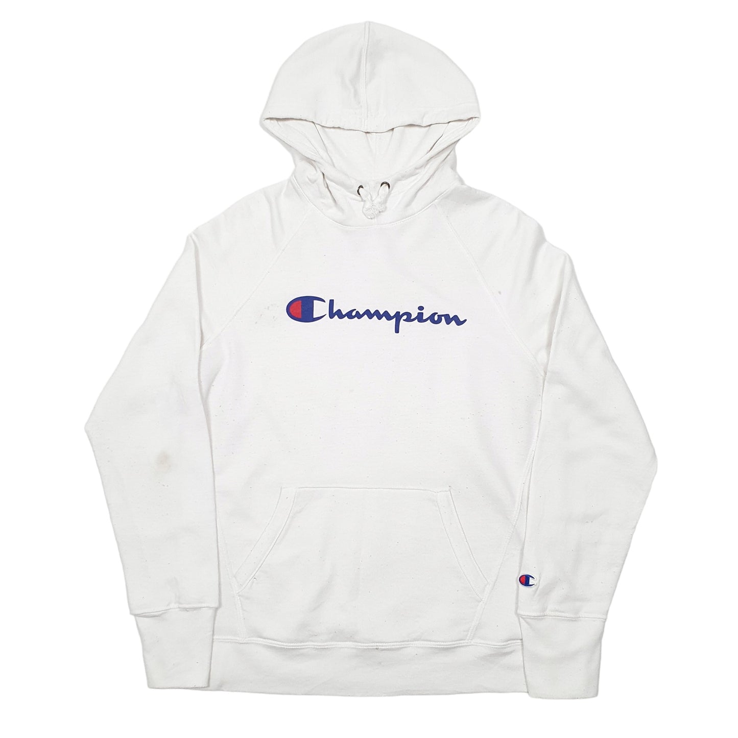 Mens White Champion  Hoodie Jumper