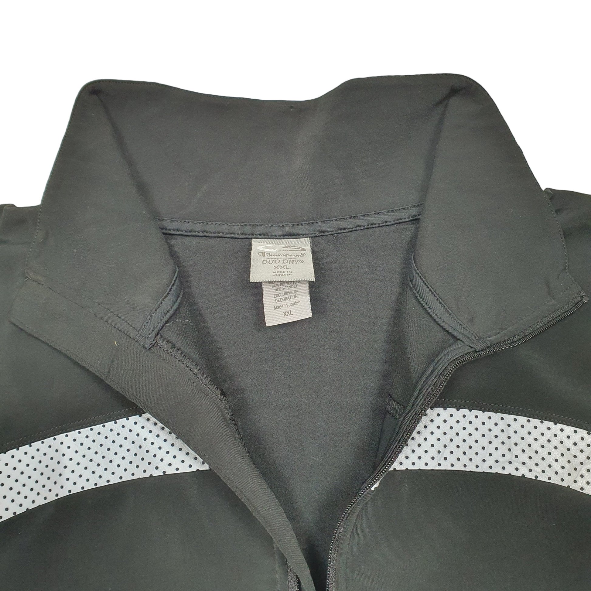Womens Black Champion Active Duo Dry Quarter Zip Jumper