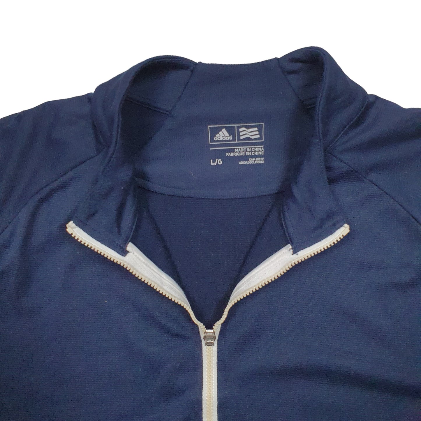 Mens Navy Adidas Silver Springs Ryder Cup Golf Quarter Zip Jumper