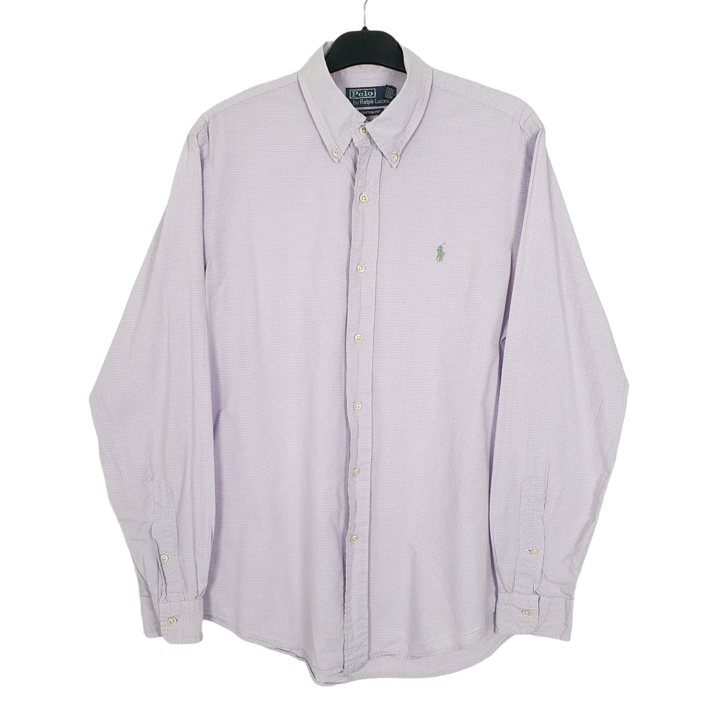 Ralph Lauren Long Sleeve Custom Fit Check Shirt Purple