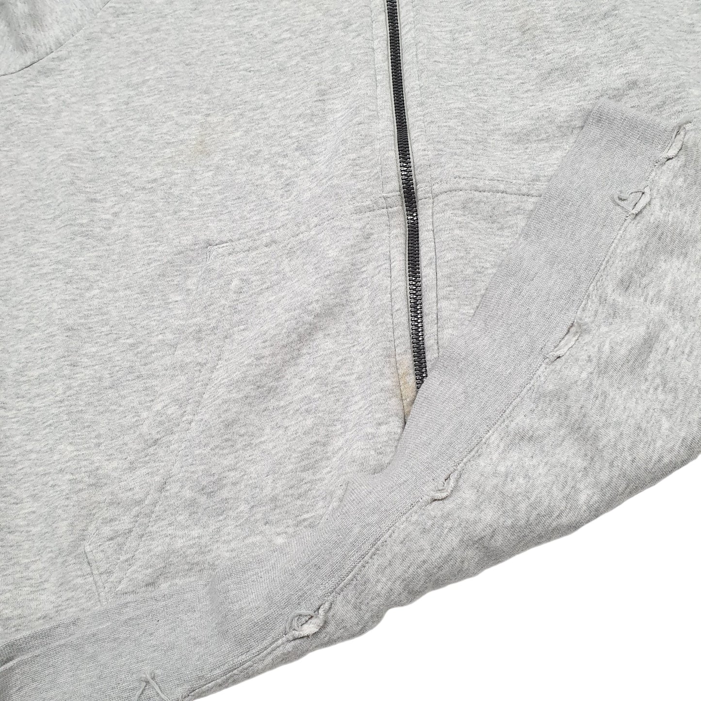 Mens Grey Nike Hoodie Full Zip Jumper