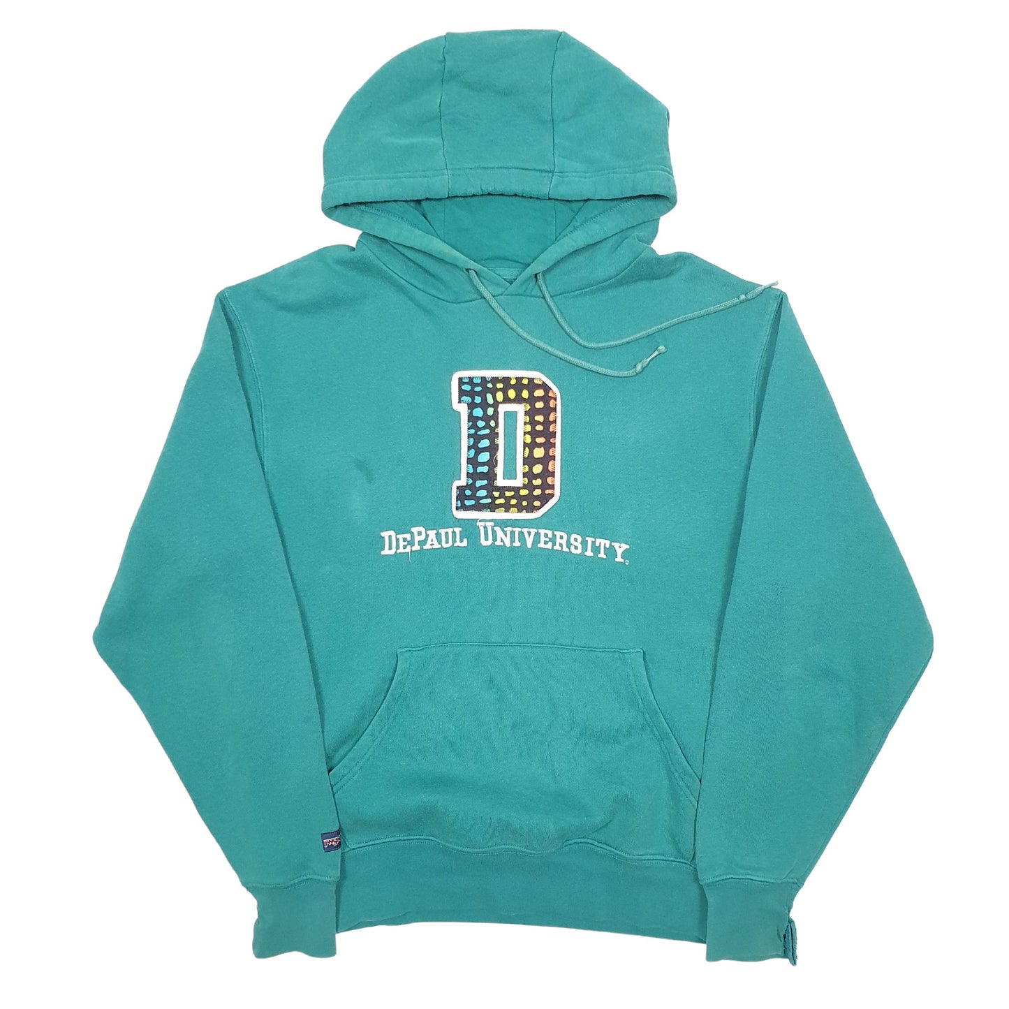 Mens Turquoise Jansport DePaul University Hoodie Jumper