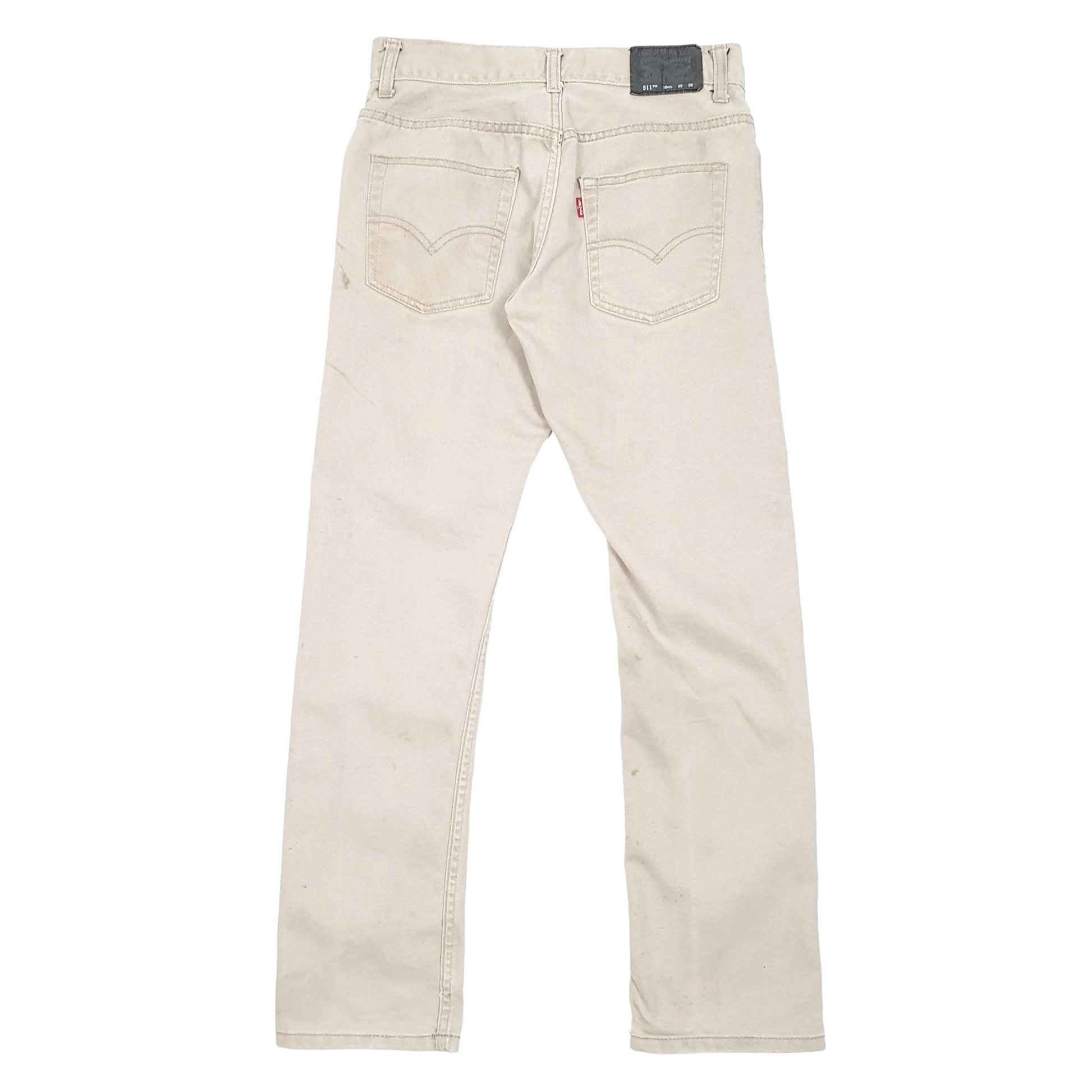 Levis 511 Slim Fit Jeans W28 L28 Beige