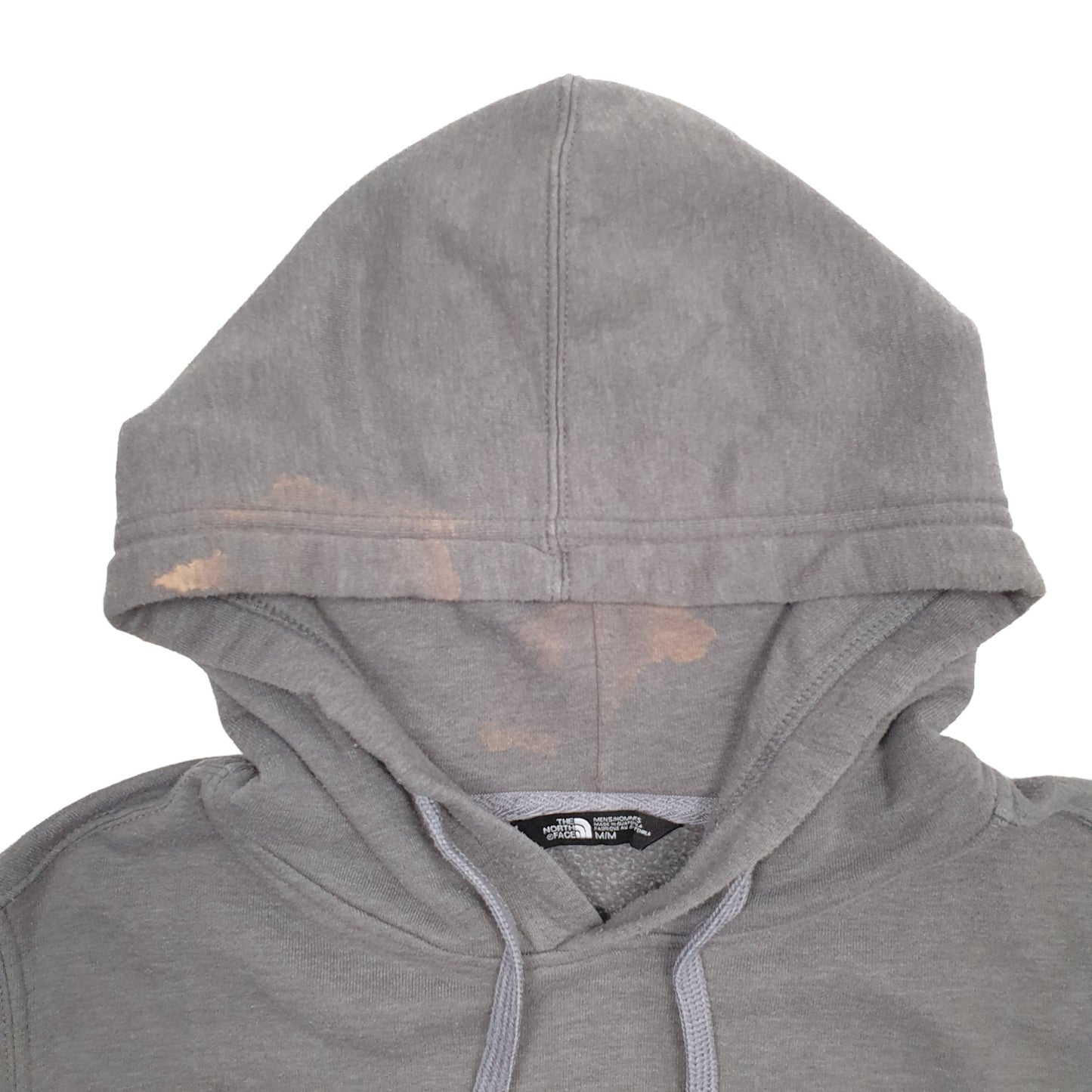 Mens Grey The North Face Spellout Hoodie Jumper