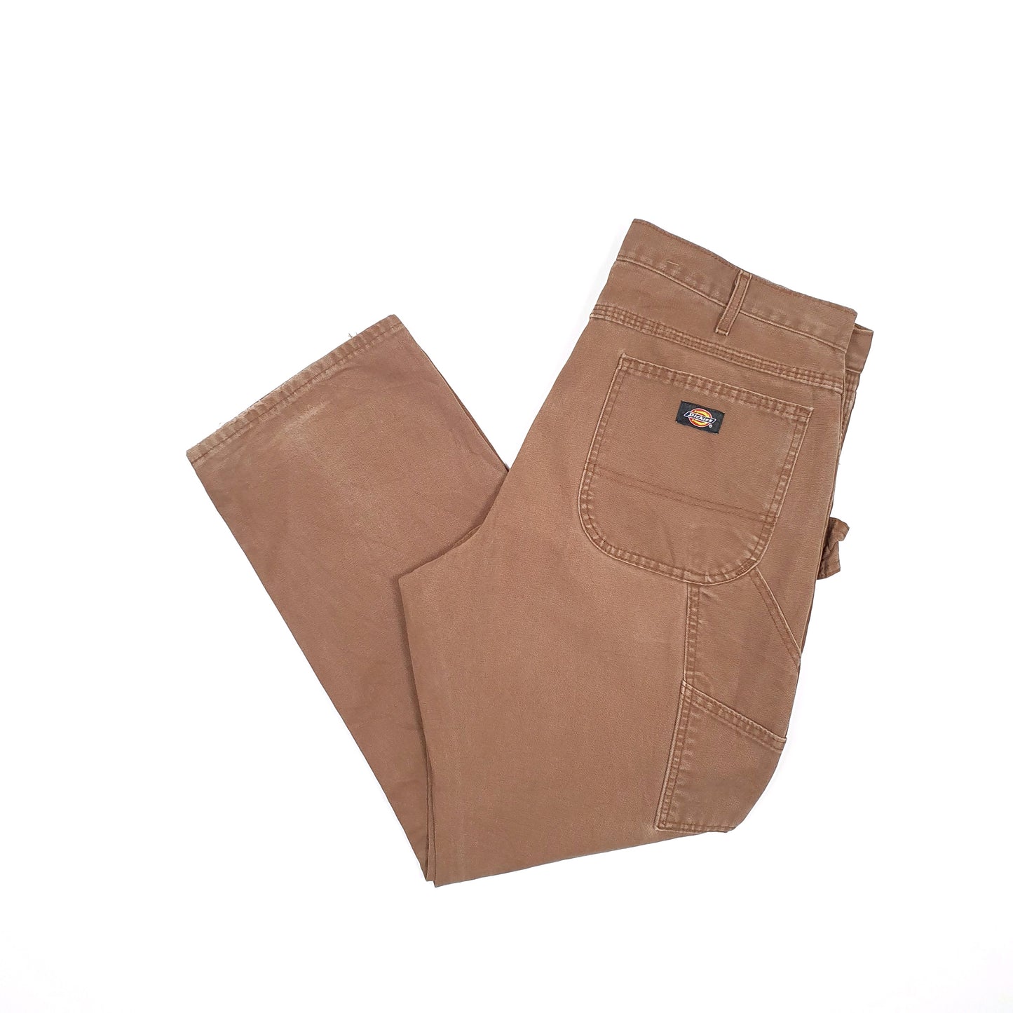 Mens Dickies Brown Carpenter Trousers W36 L29 Brown