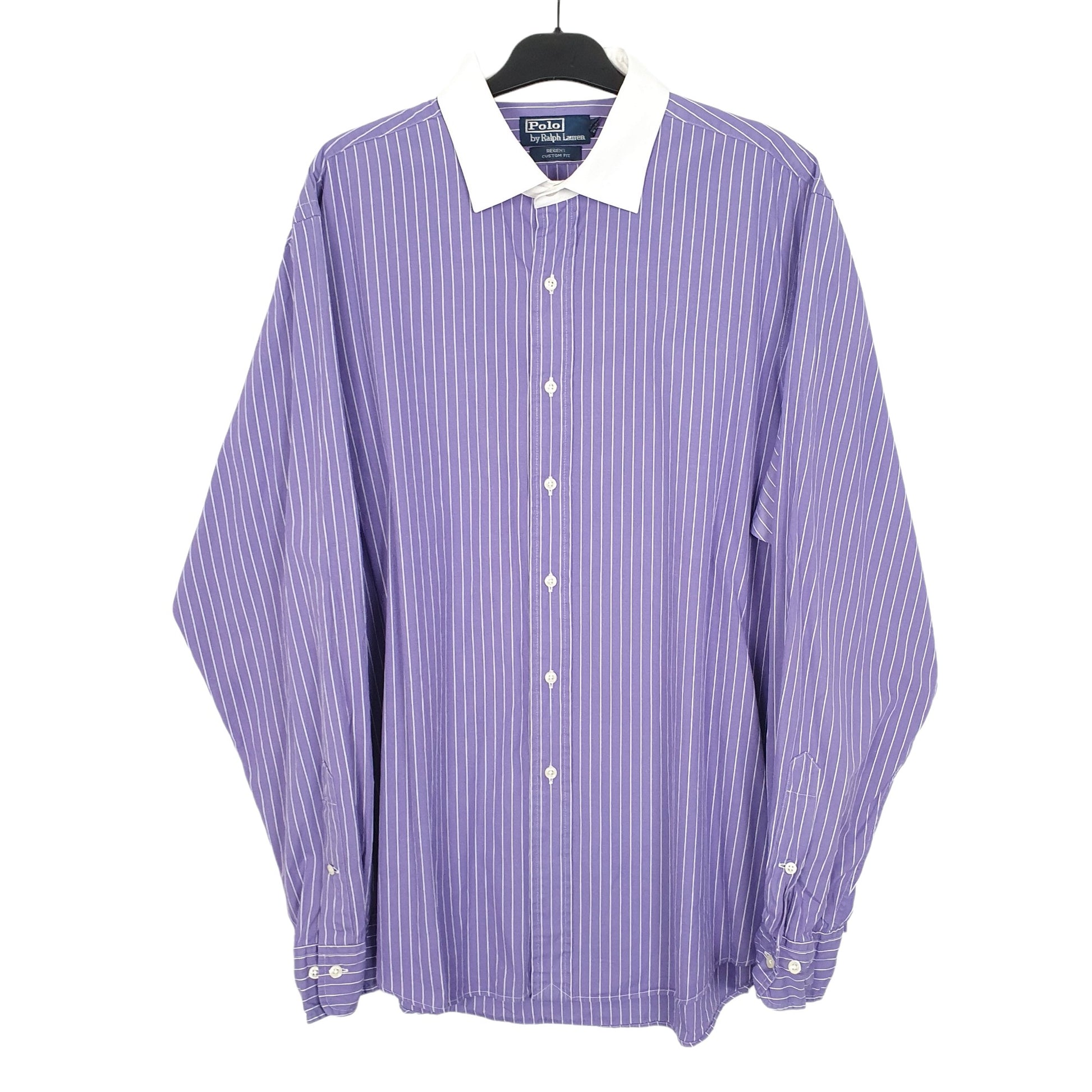 Ralph Lauren Long Sleeve Regular Fit Striped Shirt Purple