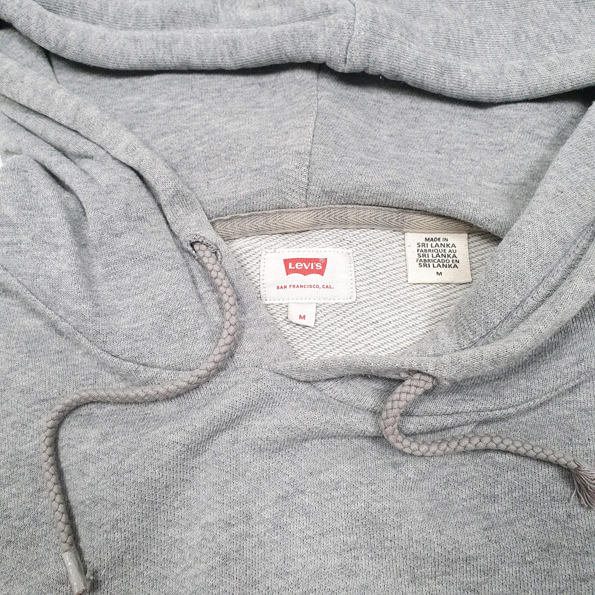 Mens Grey Levis  Hoodie Jumper