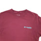 Mens Burgundy Columbia Sportswear PHG Performance Hunting Gear Short Sleeve T Shirt